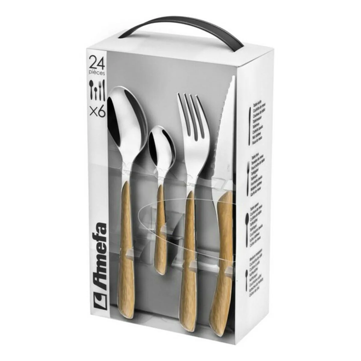 Set de couverts amefa eclat acier inoxydable abs 24 pieces s270225553. Diaytar, c'est le refuge des amoureux du beau et de l'utile, un sanctuaire dédié au produit parfait.