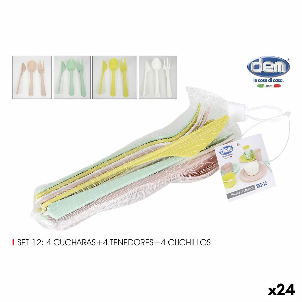 Set de couverts dem 24 unites s222982816. Osez l'originalité avec les créations mode exclusives de Diaytar.