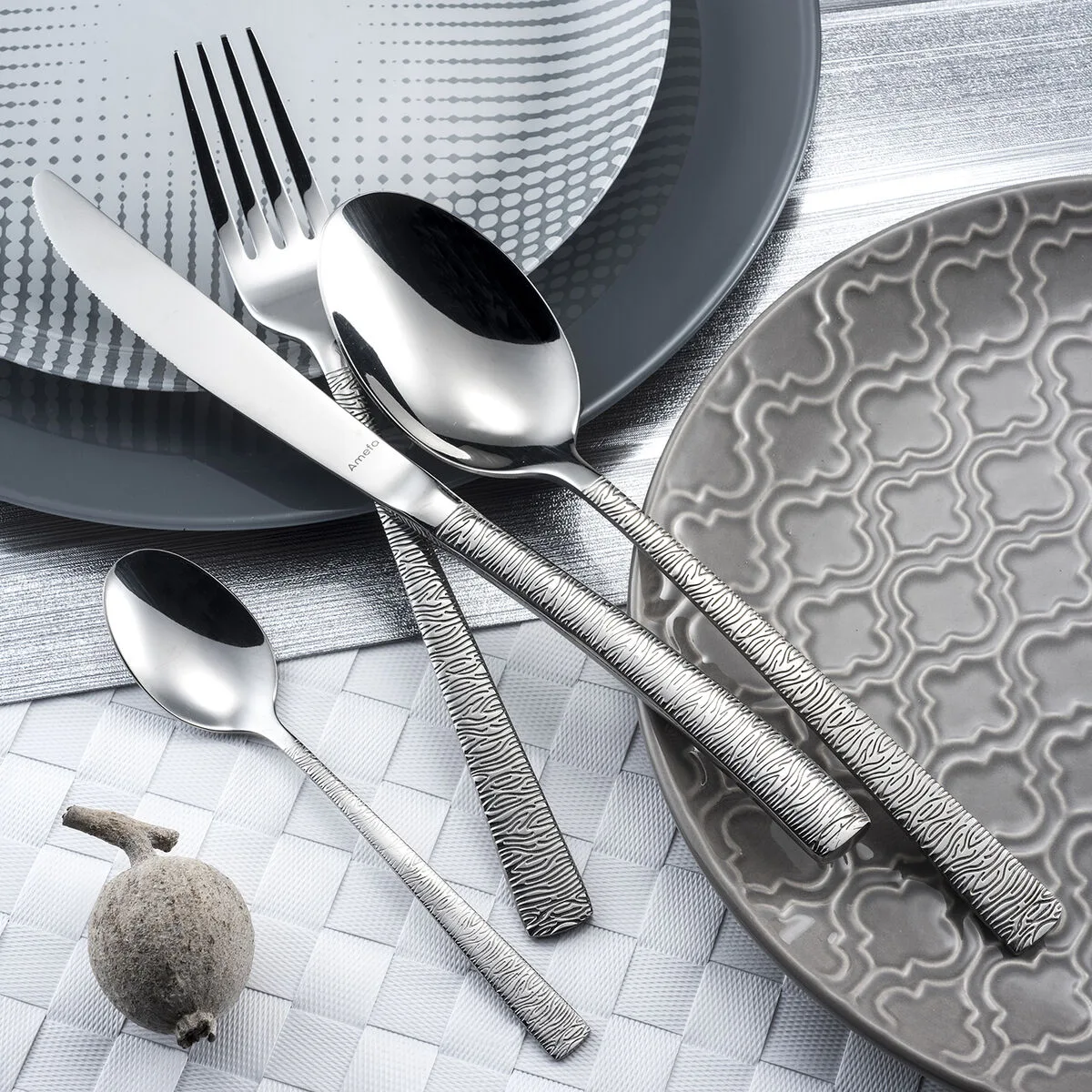 Set de cuilleres a dessert amefa havane jungle metal acier inoxydable 12 unites s271149477. Les dernières tendances mode vous attendent chez Diaytar !