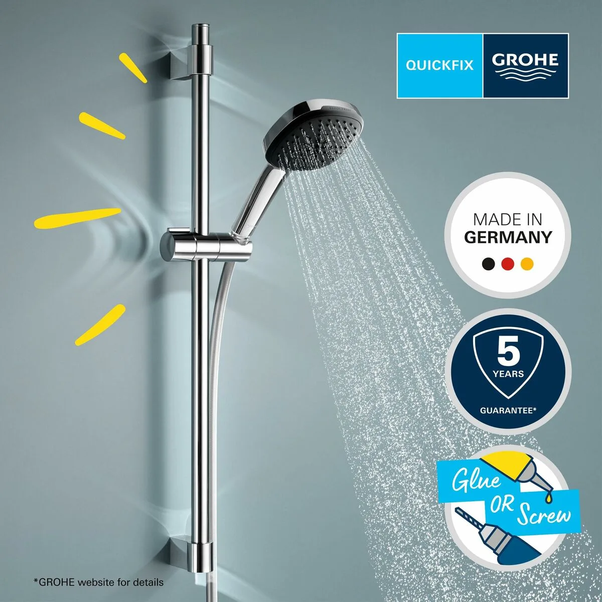 Set de douche grohe vitalio comfort 110 26398001 metal s7100304165. Diaytar, c'est la fusion entre le meilleur de l'artisanat et le cutting-edge de la technologie, au service de votre quotidien.