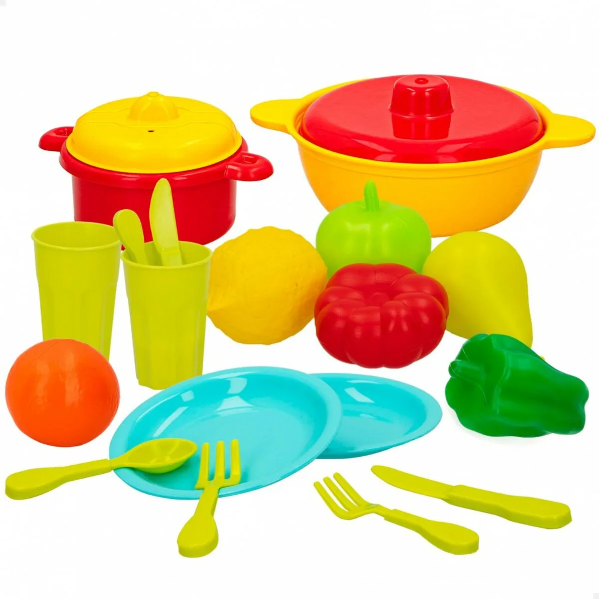 Set de jouets alimentaires colorbaby linge et ustensiles de cuisine 20 pieces 12 unites s890053819. Diaytar s'engage à vous proposer une expérience shopping unique avec des produits généraux innovants, tendance et toujours à prix attractifs