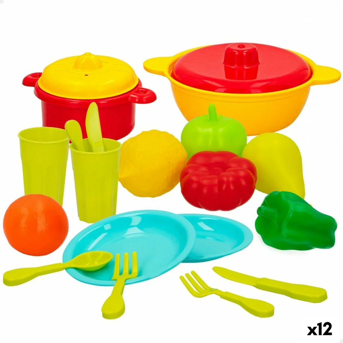 Set de jouets alimentaires colorbaby linge et ustensiles de cuisine 20 pieces 12 unites s890053874. Notre credo ? L'excellence accessible. Diaytar rend le premium attainable dans chaque catégorie de produits.