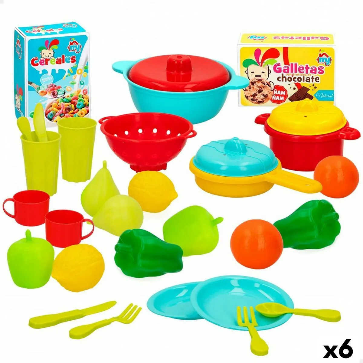 Set de jouets alimentaires colorbaby linge et ustensiles de cuisine 31 pieces 6 unites s890053968. Explorez sans limite l'offre Diaytar : des milliers de produits pour satisfaire votre soif de nouveauté et de qualité
