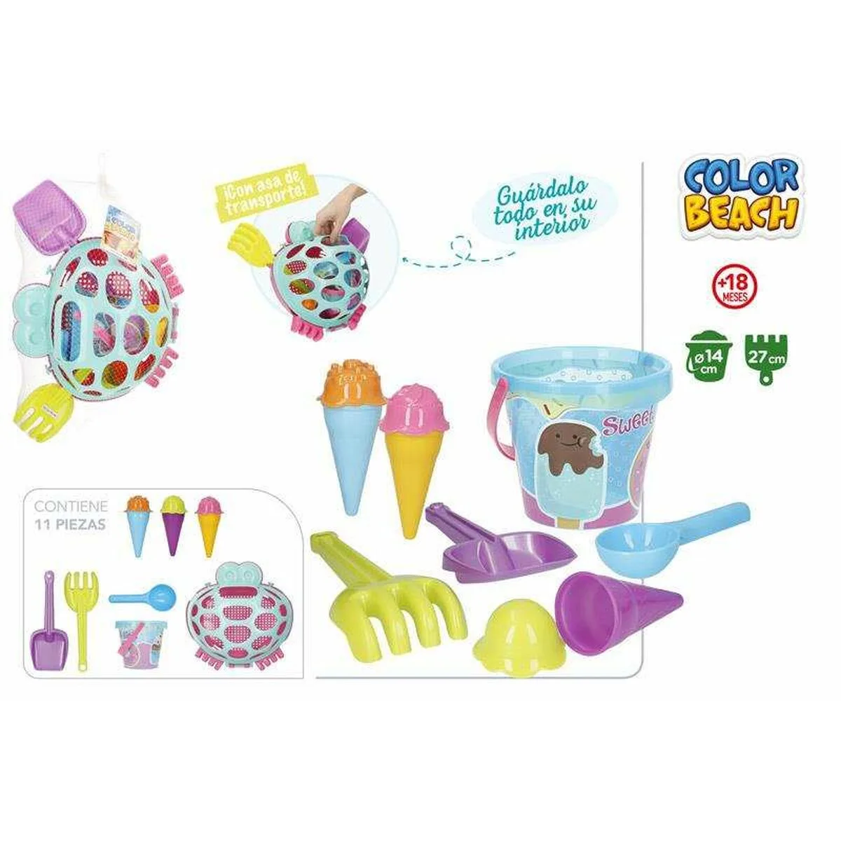 Set de jouets de plage colorbaby 14 cm s245526826. Diaytar, c'est le compagnon de ceux qui aiment prendre soin d'eux et de leur intérieur avec des produits choisis avec amour.