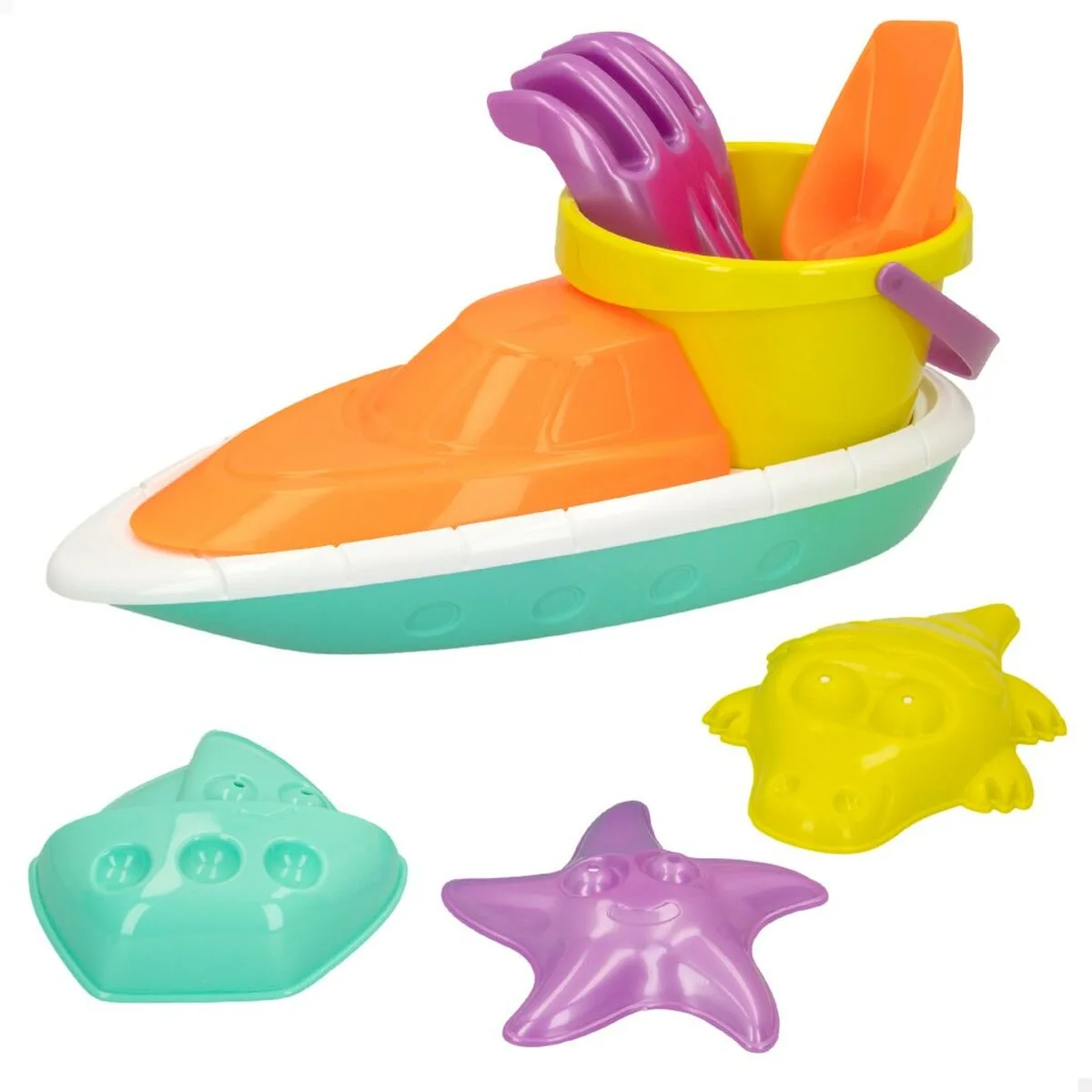 Set de jouets de plage colorbaby 7 pieces bateau polypropylene 24 unites s890212546. Diaytar révolutionne votre façon de faire du shopping en ligne !