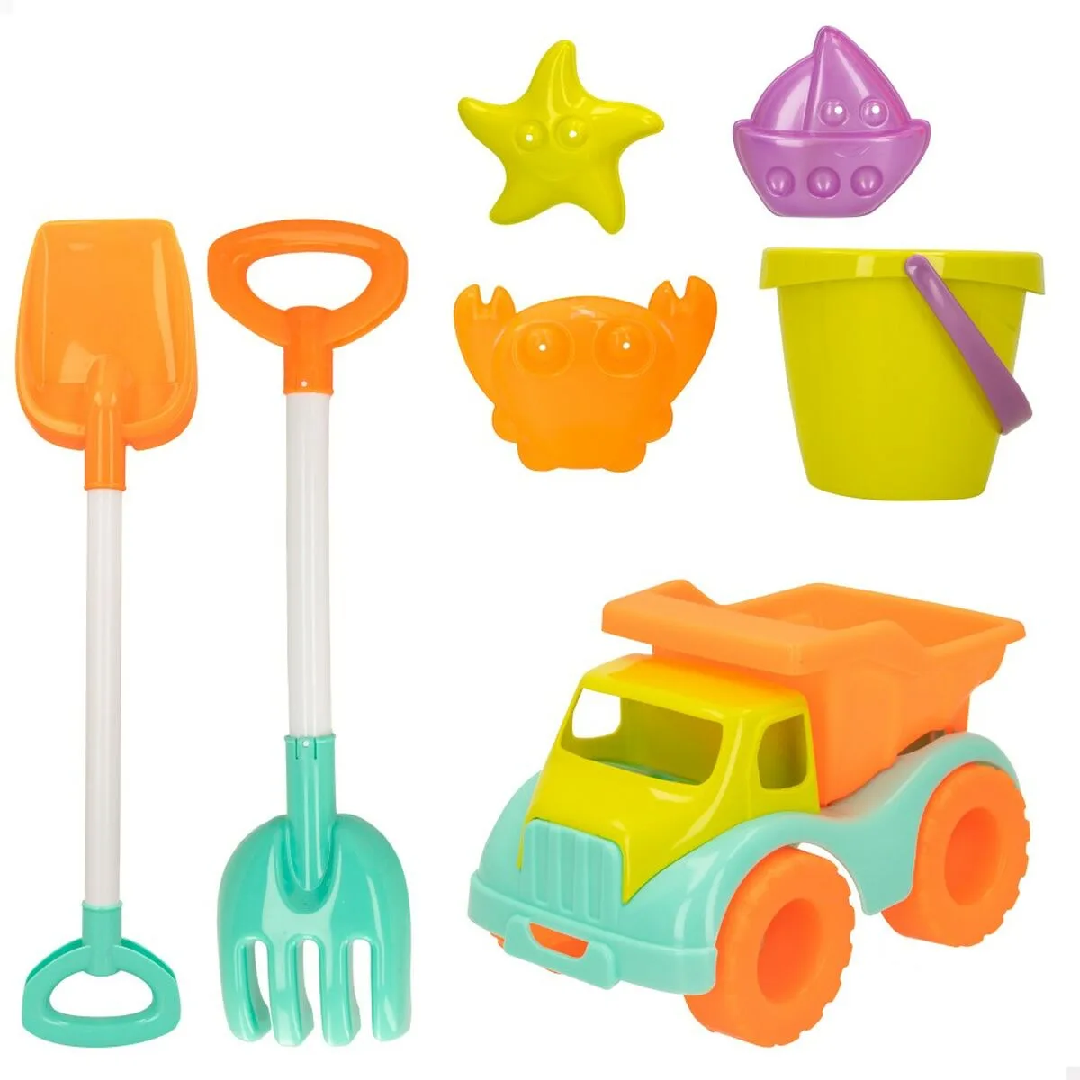Set de jouets de plage colorbaby 7 pieces camion 18 unites s890214057. Notre mission chez Diaytar : démocratiser l'accès aux produits extraordinaires, sans rogner sur le design ou la qualité.