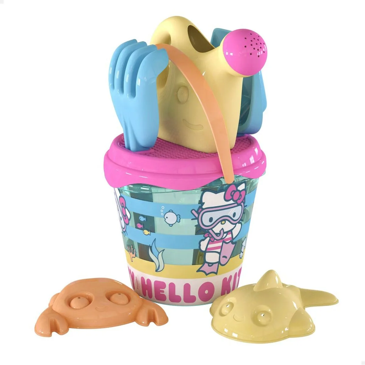 Set de jouets de plage hello kitty o 18 cm 16 unites s890216957. La mode selon Diaytar : audacieuse, accessible et toujours dans l'air du temps.