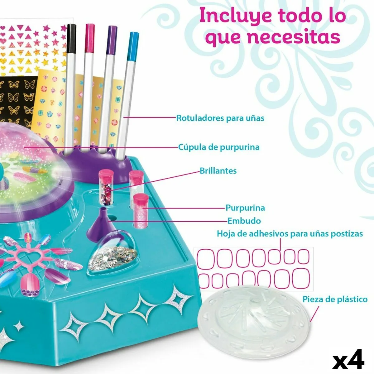 Set de manucure cra z art shimmer n sparkle 36 x 11 x 27 cm 4 unites enfant s890271066. Osez l'originalité avec les créations mode exclusives de Diaytar.