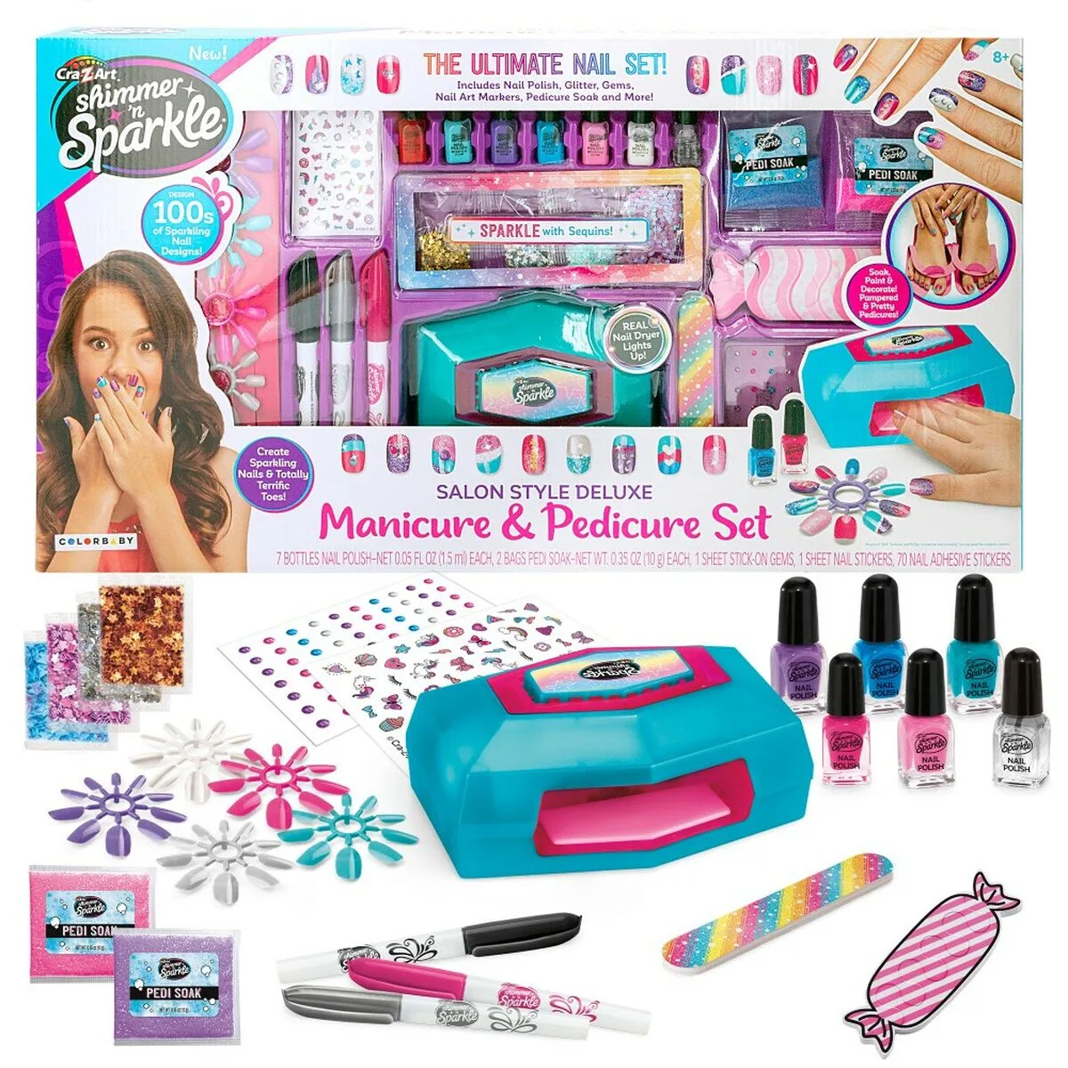 Set de manucure cra z art shimmer n sparkle style deluxe 14 x 6 x 10 cm 4 unites enfant s890271723. Diaytar mise sur la richesse de son catalogue pour s'imposer comme le leader du shopping généraliste en ligne de qualité
