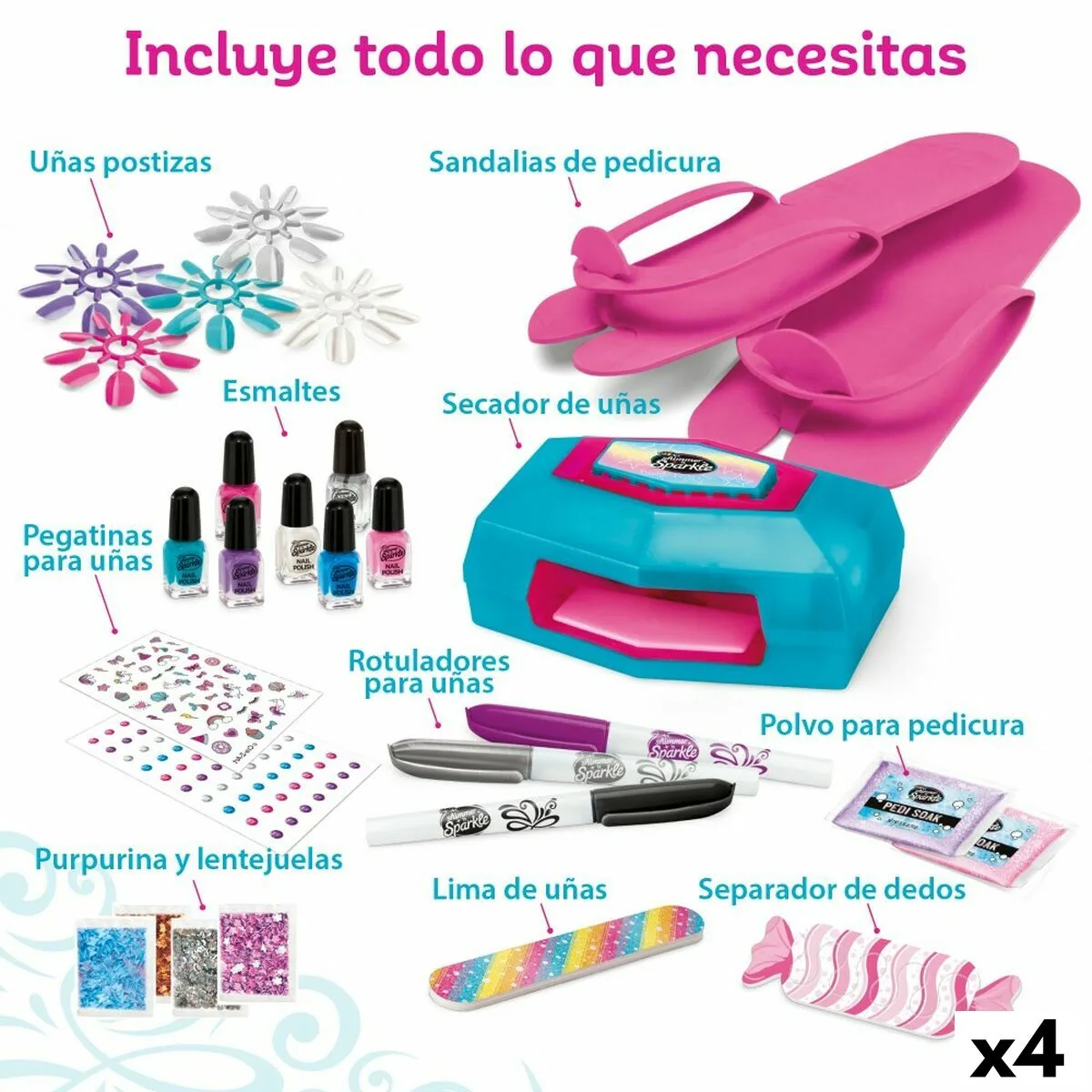 Set de manucure cra z art shimmer n sparkle style deluxe 14 x 6 x 10 cm 4 unites enfant s890271796. Notre mission : éradiquer le superflu pour ne vous proposer que l'essentiel... mais en beaucoup plus stylé. Bienvenue chez Diaytar.