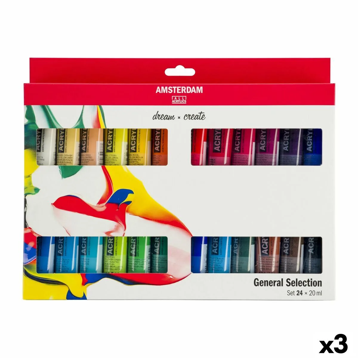 Set de peinture acrylique talens multicouleur 20 ml 24 pieces 3 unites s844072415. Diaytar, le trait d'union entre vos besoins pratiques et vos aspirations esthétiques, à travers une offre généraliste pointue