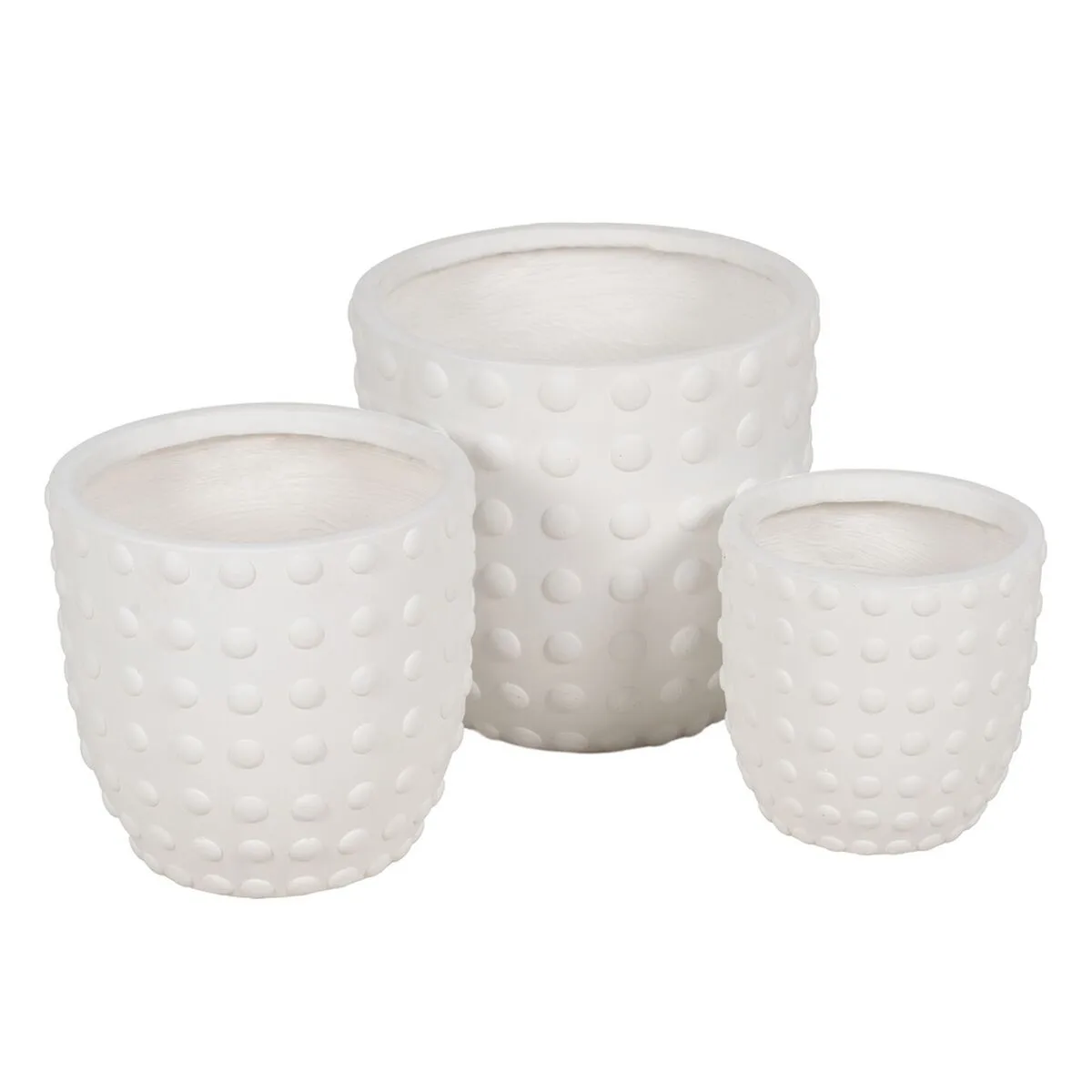 Set de pots de fleurs blanc 37 x 37 x 35 5 cm 3 unites s880791941. Notre équipe Diaytar parcourt le globe pour vous dénicher les produits généraux et électroniques les plus prometteurs