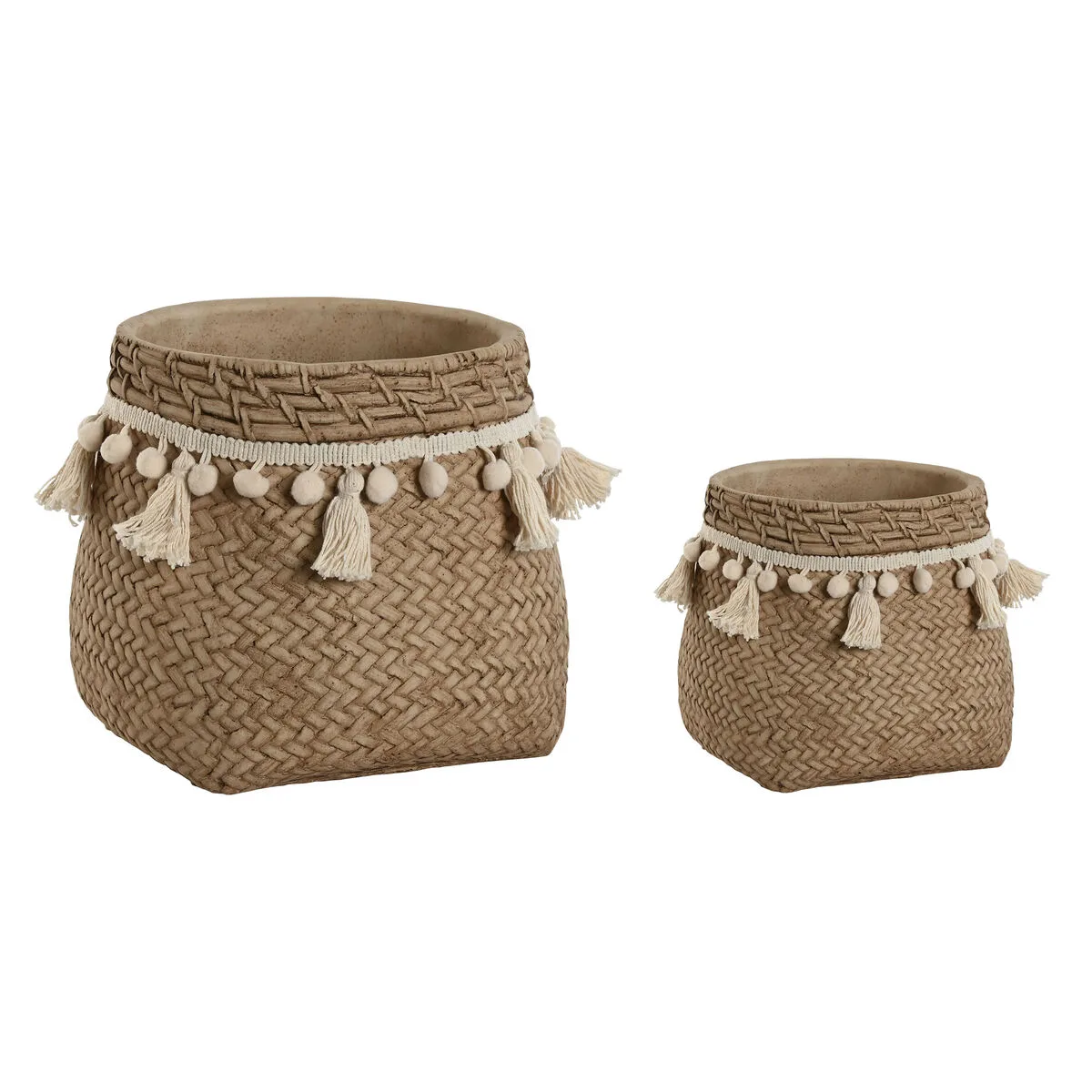 Set de pots de fleurs home esprit marron clair ciment tropical 30 x 29 x 25 cm s305641927. Diaytar, le reflect de vos envies multiples : une gamme de produits soigneusement composée pour sa diversité et sa pertinence