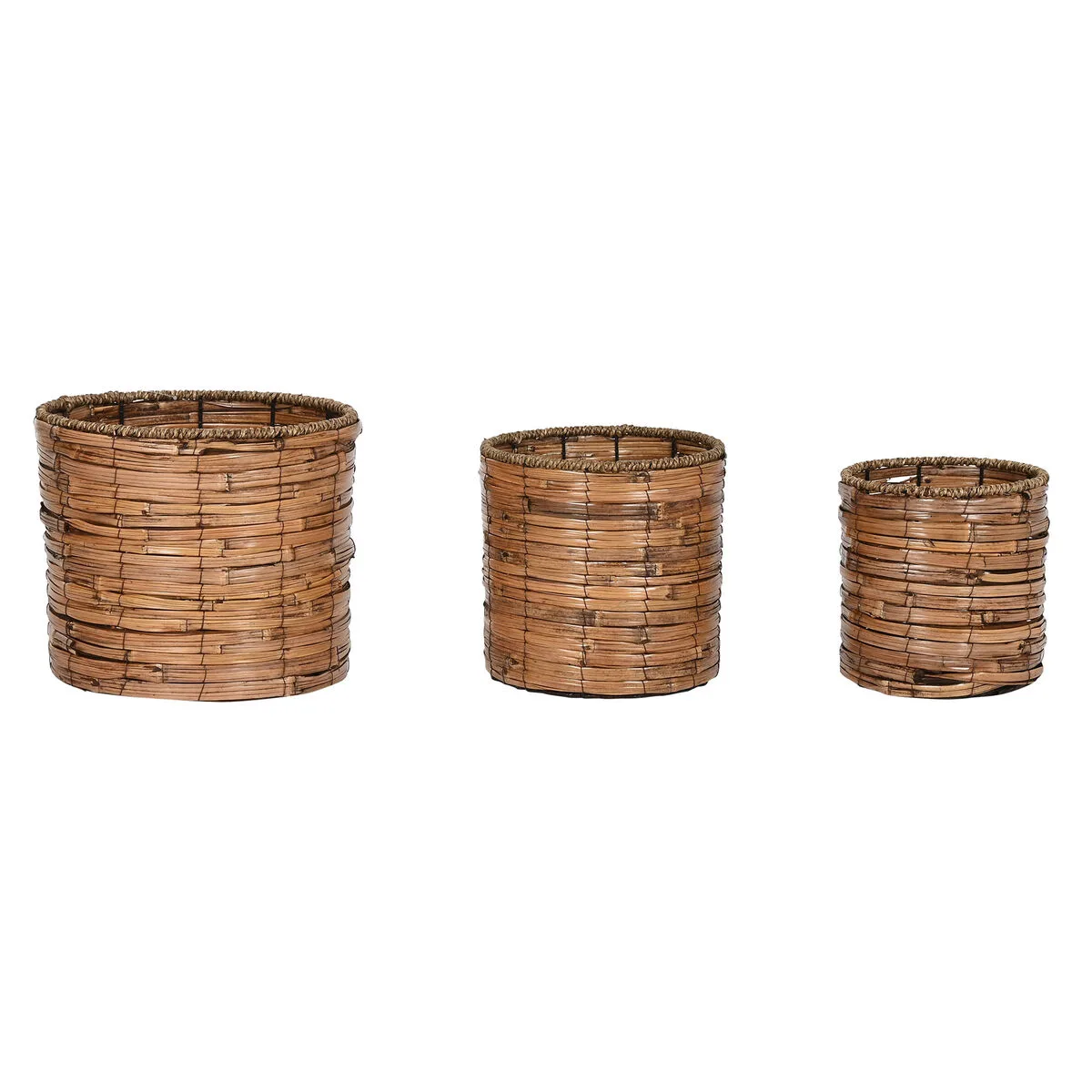 Set de pots de fleurs home esprit marron metal rotin tropical 31 x 31 x 27 cm s305708030. Notre équipe Diaytar parcourt le globe pour vous dénicher les produits généraux et électroniques les plus prometteurs