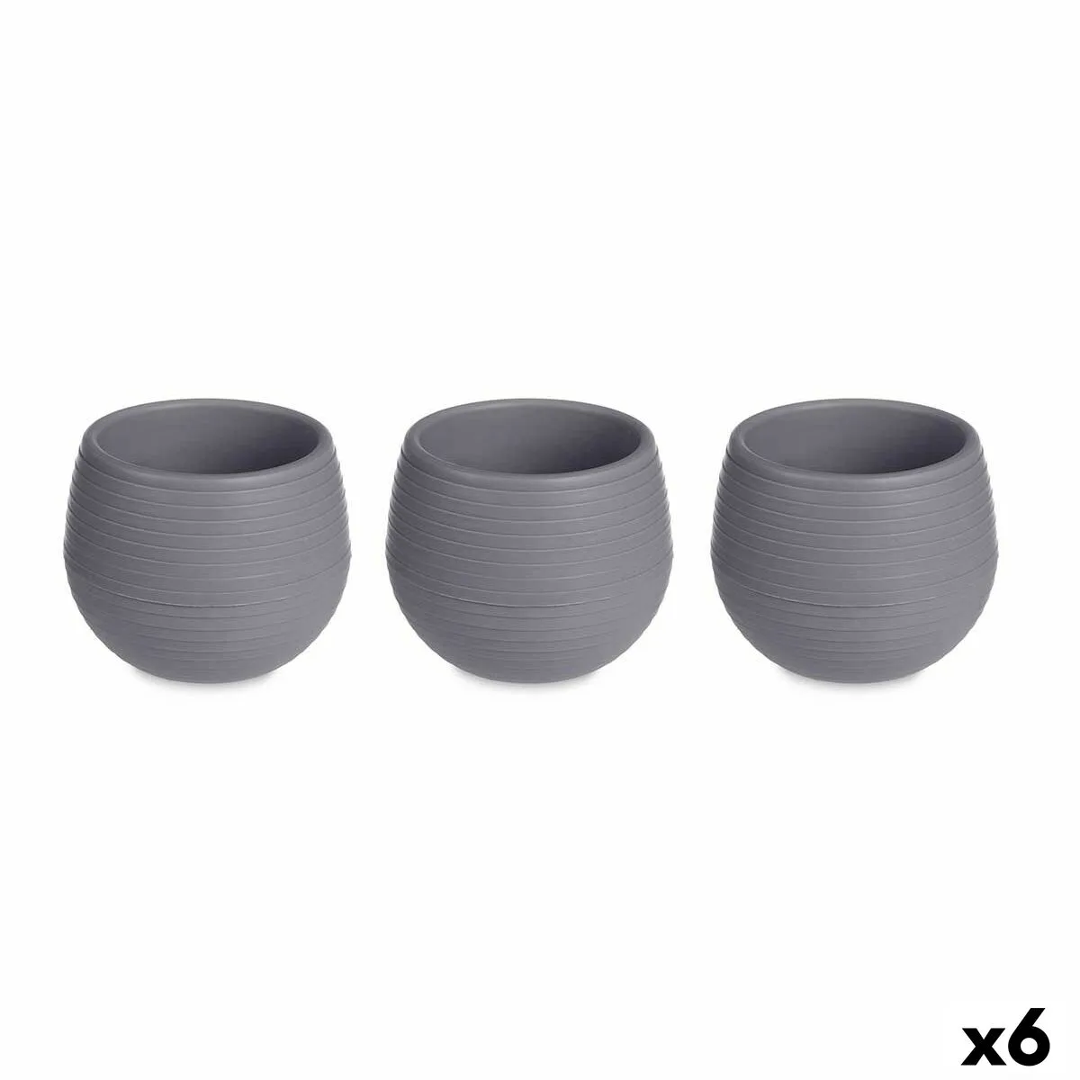 Set de pots ibergarden es0301102s3 anthracite plastique 12 x 12 x 11 cm 6 unites s362897961. Diaytar cultive l'art du bien-être à travers ses produits soigneusement choisis.