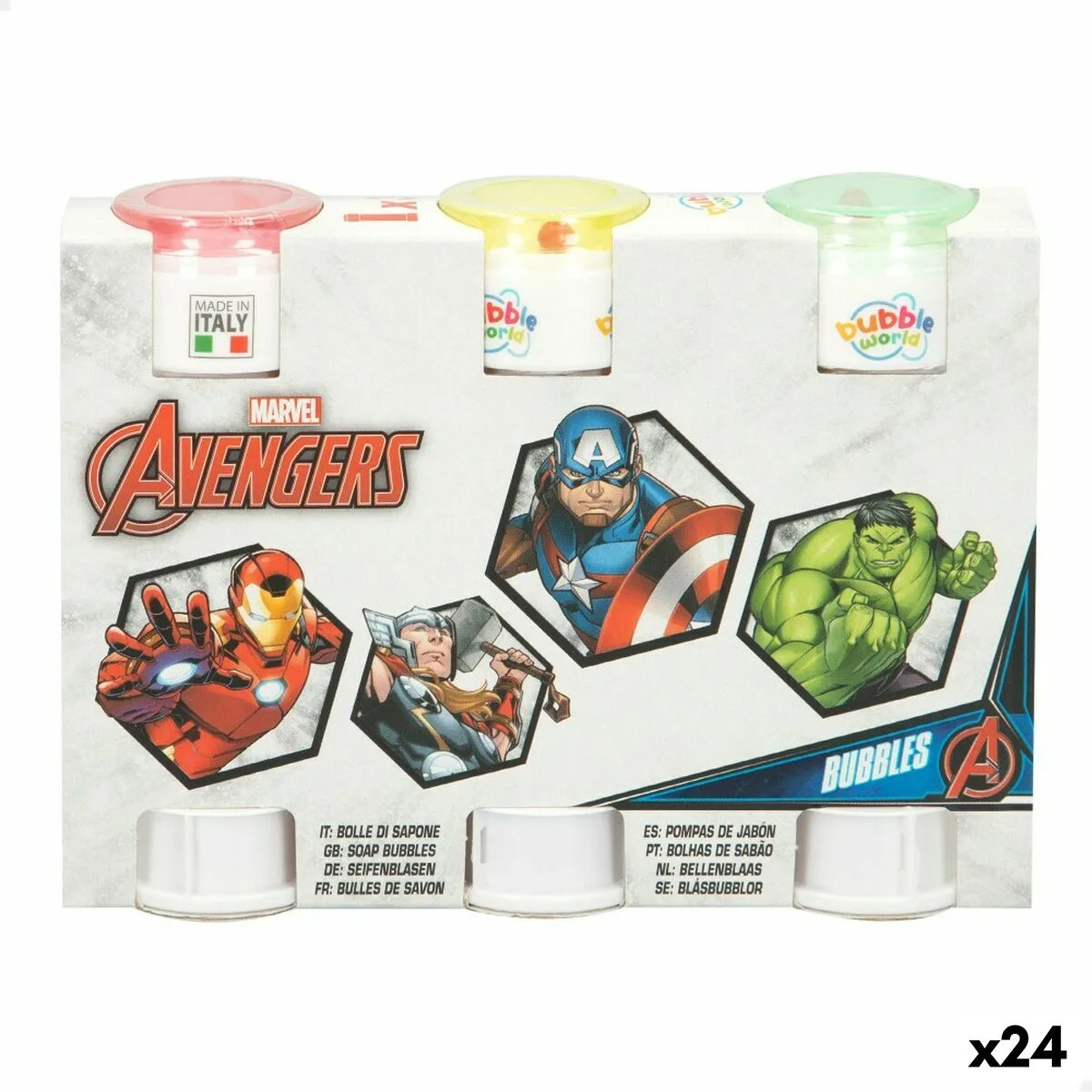 Set de souffleurs de bulles the avengers 3 pieces 60 ml 24 unites s890280785. Diaytar, la preuve qu'une boutique généraliste peut être synonyme de goût, d'exigence et d'innovation constante