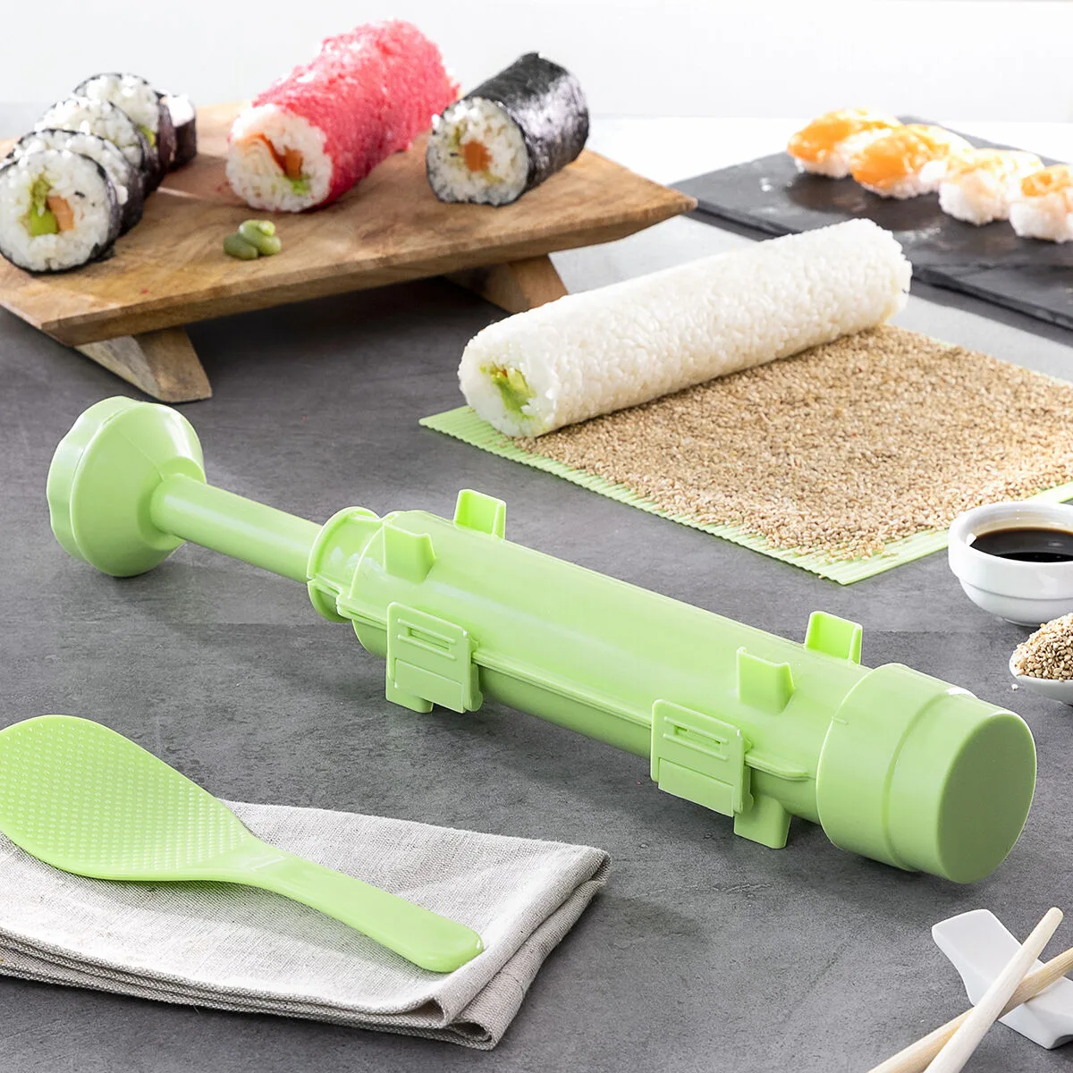Set de sushi avec recettes suzooka innovagoods 3 pieces v010308681. Diaytar, c'est le sismographe des tendances : nous captons les vibrations du marché pour vous offrir le meilleur.