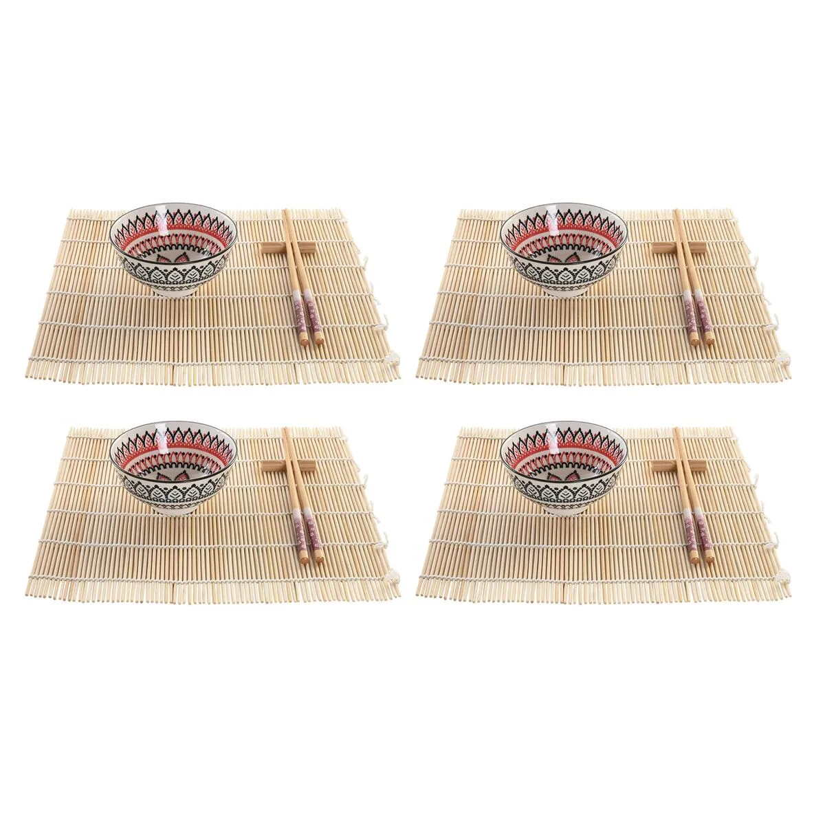 Set de sushi dkd home decor 14 5 x 14 5 x 31 cm multicouleur mandala gres oriental 16 pieces s304138492. Bien plus qu'un simple site, Diaytar est une expérience de découverte permanente de produits utiles, beaux et novateurs