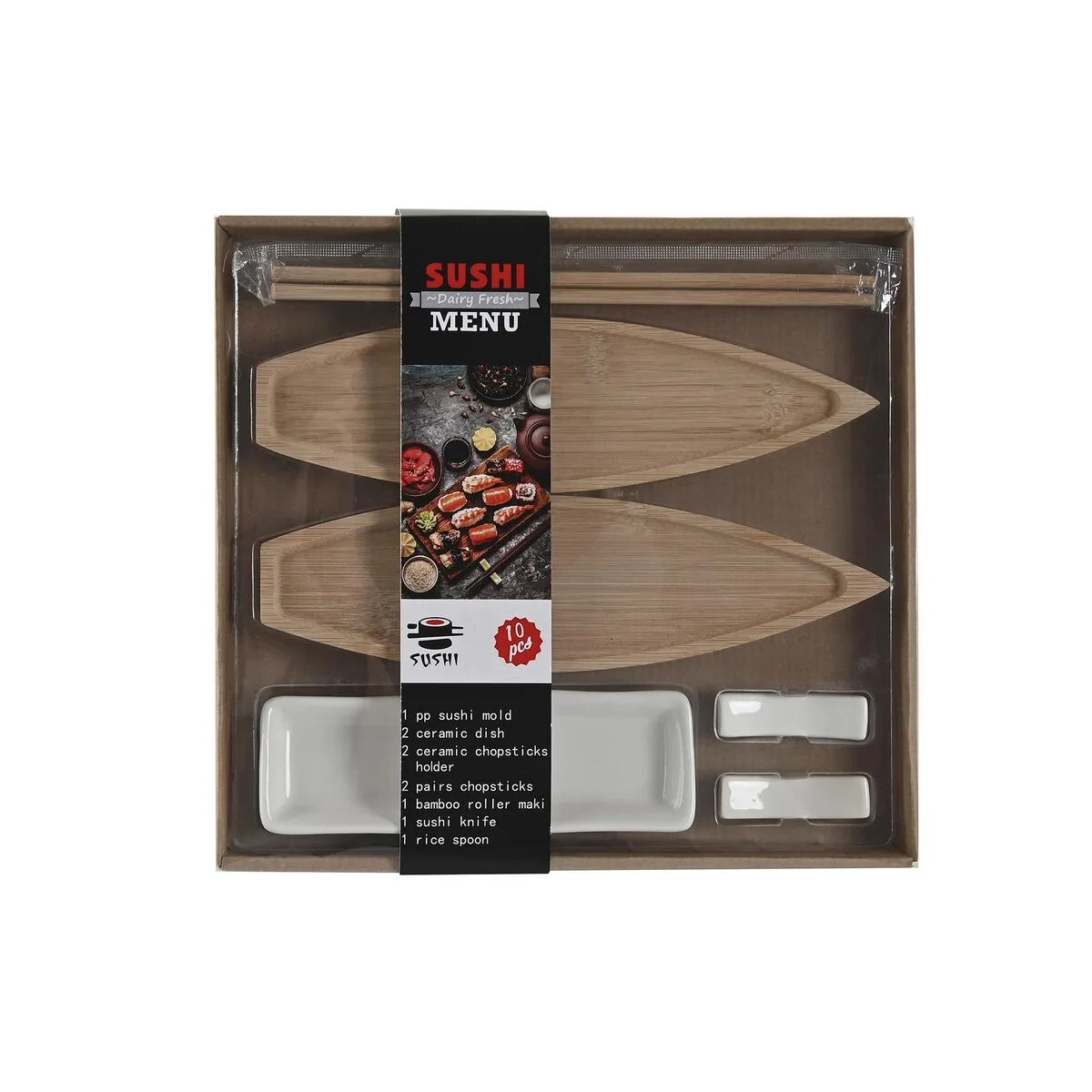 Set de sushi dkd home decor 8 x 5 x 2 cm ceramique naturel blanc oriental s304139633. Avec Diaytar, faites le plein d'idées et de produits ingénieux pour toutes les pièces de votre maison et tous les aspects de votre vie