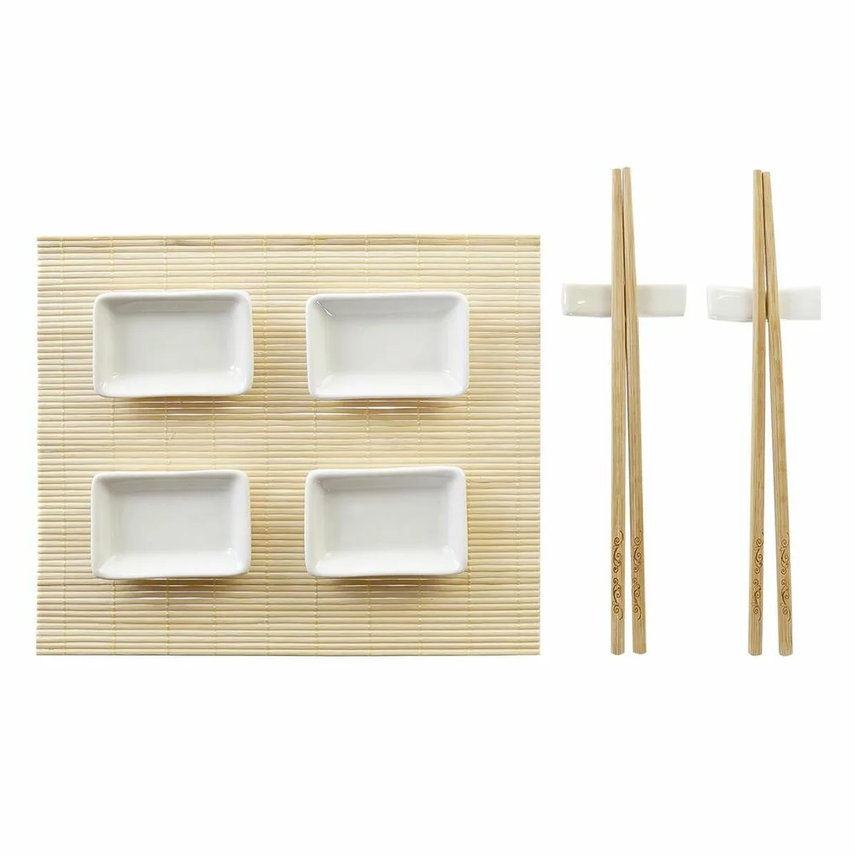 Set de sushi dkd home decor metal bambou blanc naturel oriental 30 x 40 cm 28 x 22 x 2 5 cm 9 pieces s303727423. Chez Diaytar, chaque achat est une expérience unique. Explorez notre sélection premium !