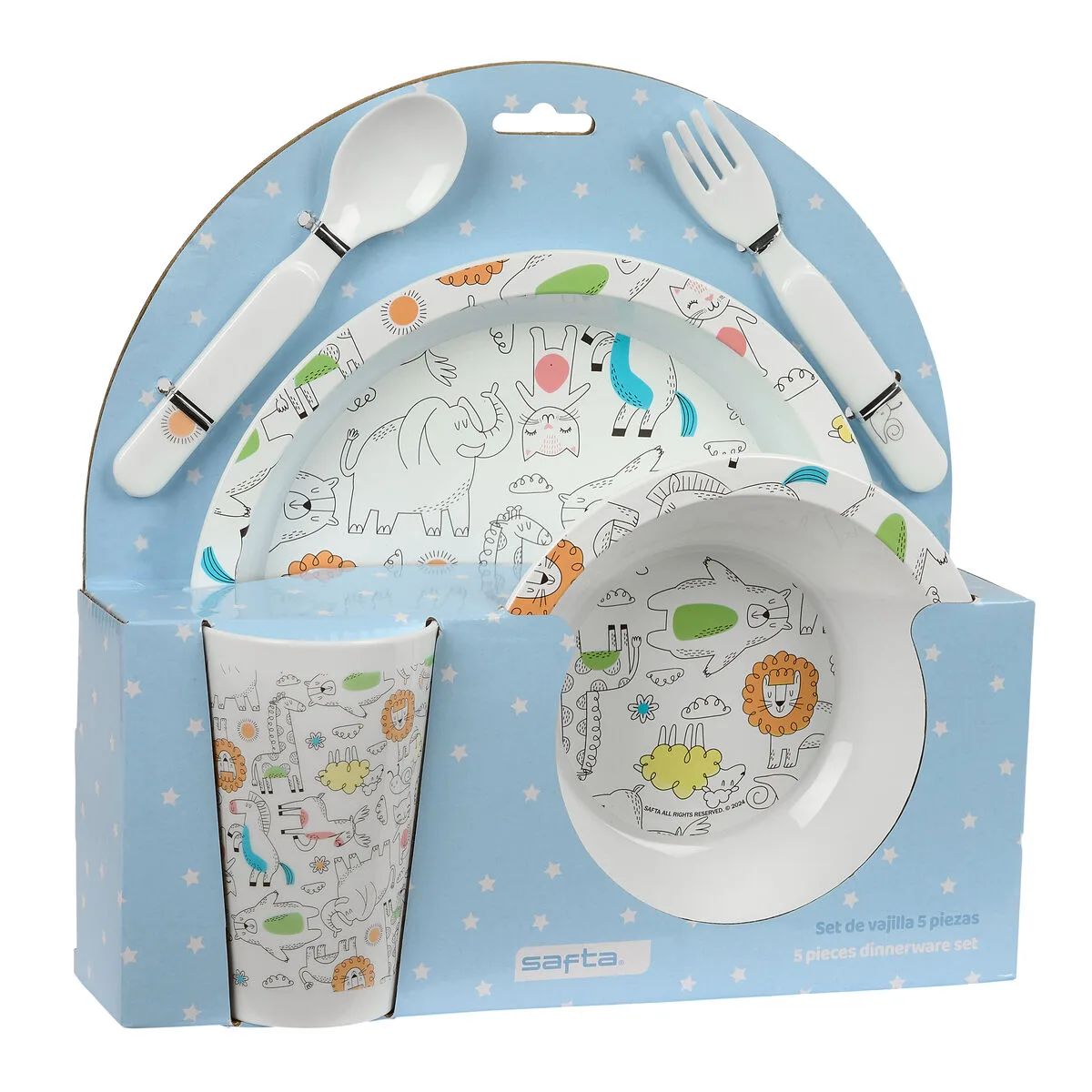 Set de vaisselle pour enfants safta zoo polyester 26 x 26 x 9 cm s431137330. Diaytar, c'est la convergence entre votre style unique et notre sélection infinie de produits qui lui correspondent.