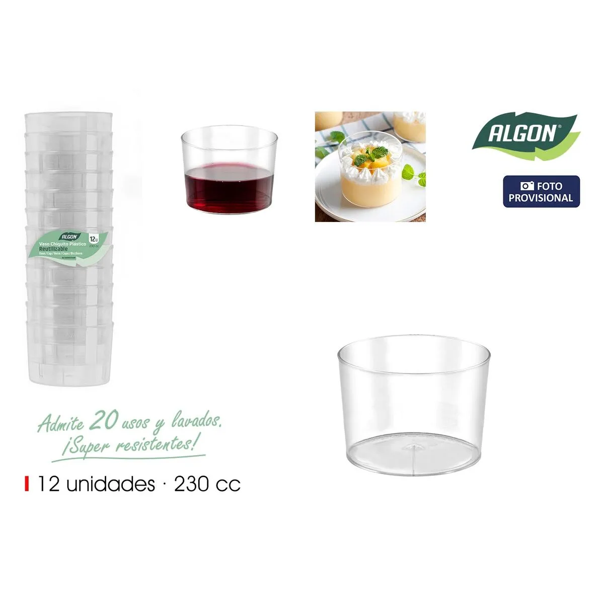 Set de verres algon plastique 12 pieces 12 unites s223840446. Diaytar réinvente le e-commerce avec une approche généraliste axée sur la qualité, la tendance et l'accessibilité