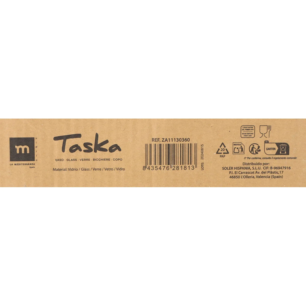 Set de verres la mediterranea taska 0 36 l 4 pieces 12 unites s223738884. Nous avons bâti Diaytar sur un principe simple : offrir le meilleur des produits généraux et électroniques sans élitisme