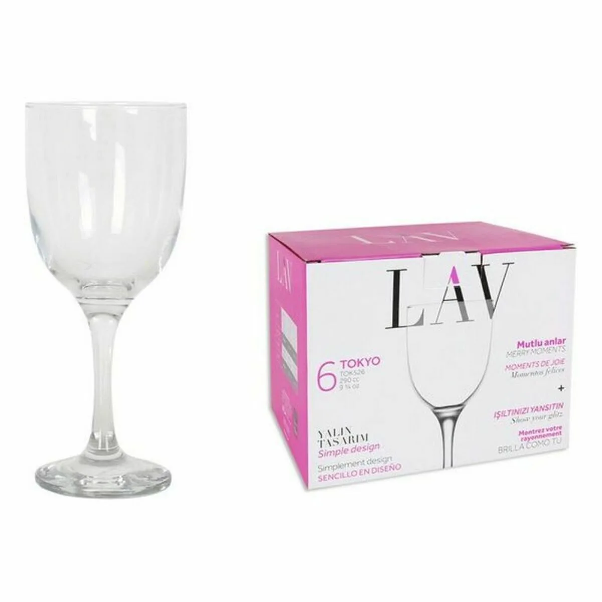 Set de verres lav 145011 7 5 x 7 5 x 18 cm 4 unites 290 ml s222767884. Découvrez l'univers Diaytar - Des milliers de produits sélectionnés avec soin pour vous.