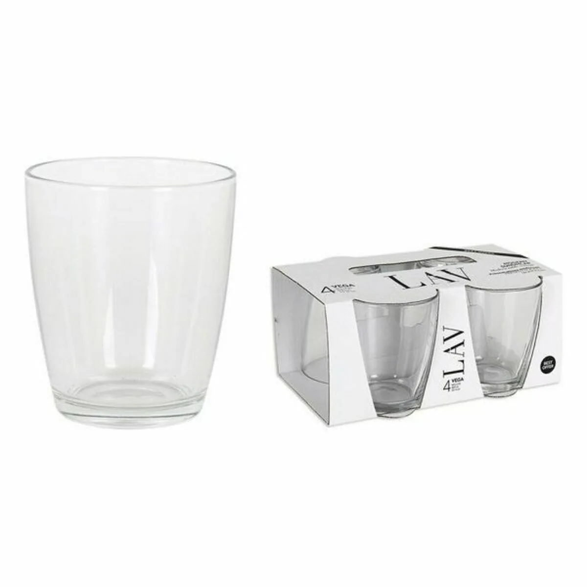 Set de verres lav 65357 340 ml 4 pieces 4 unites 12 unites s222730295. Notre mantra chez Diaytar : un produit, un sourire. Nous mesurons notre succès à votre satisfaction instantanée.