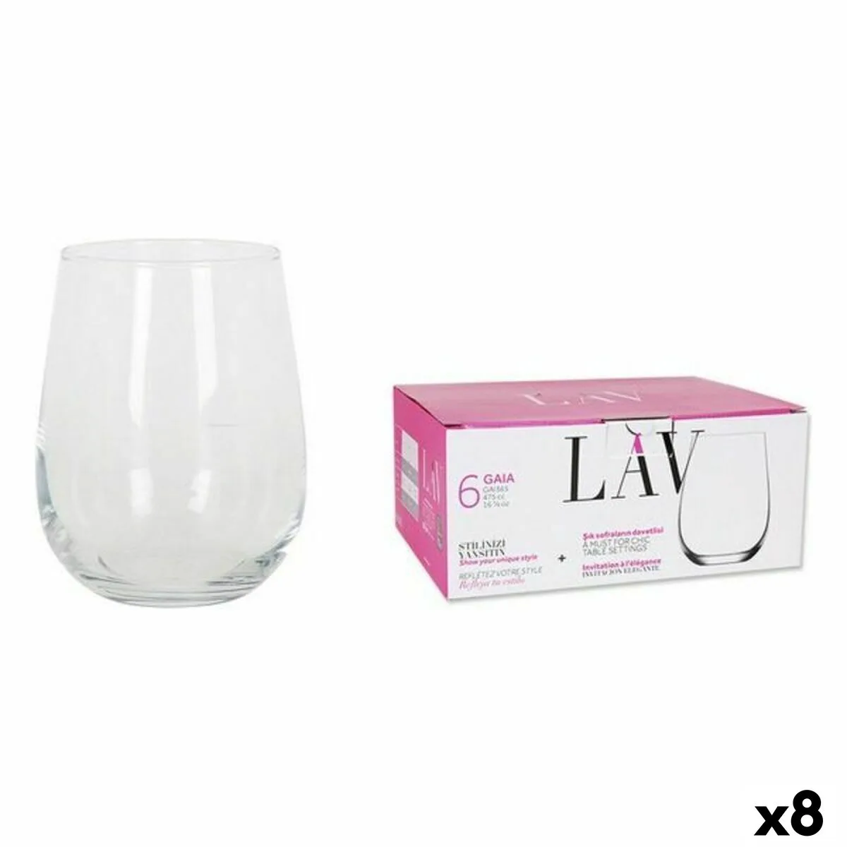 Set de verres lav 77949 6 pieces 8 unites 475 ml s222732578. Diaytar, c'est votre partenaire de confiance pour construire un quotidien plus fluide, plus beau, et plus inspirant.