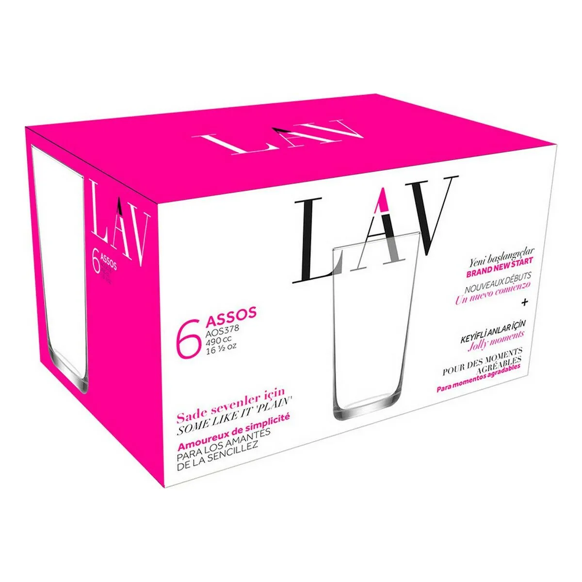 Set de verres lav assos 490 ml 6 pieces 8 unites s222734695. Pour un quotidien optimisé et stylisé, faites confiance à Diaytar et son expertise en produits généraux et innovants