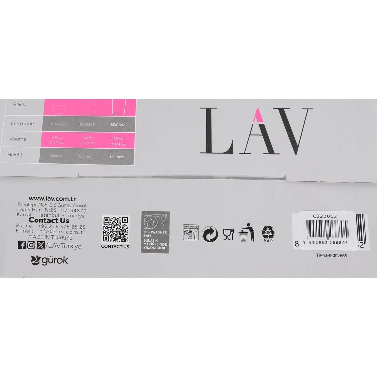 Set de verres lav bdg392pbt 60 515 ml 6 unites s223512639. Notre mission : éradiquer le superflu pour ne vous proposer que l'essentiel... mais en beaucoup plus stylé. Bienvenue chez Diaytar.