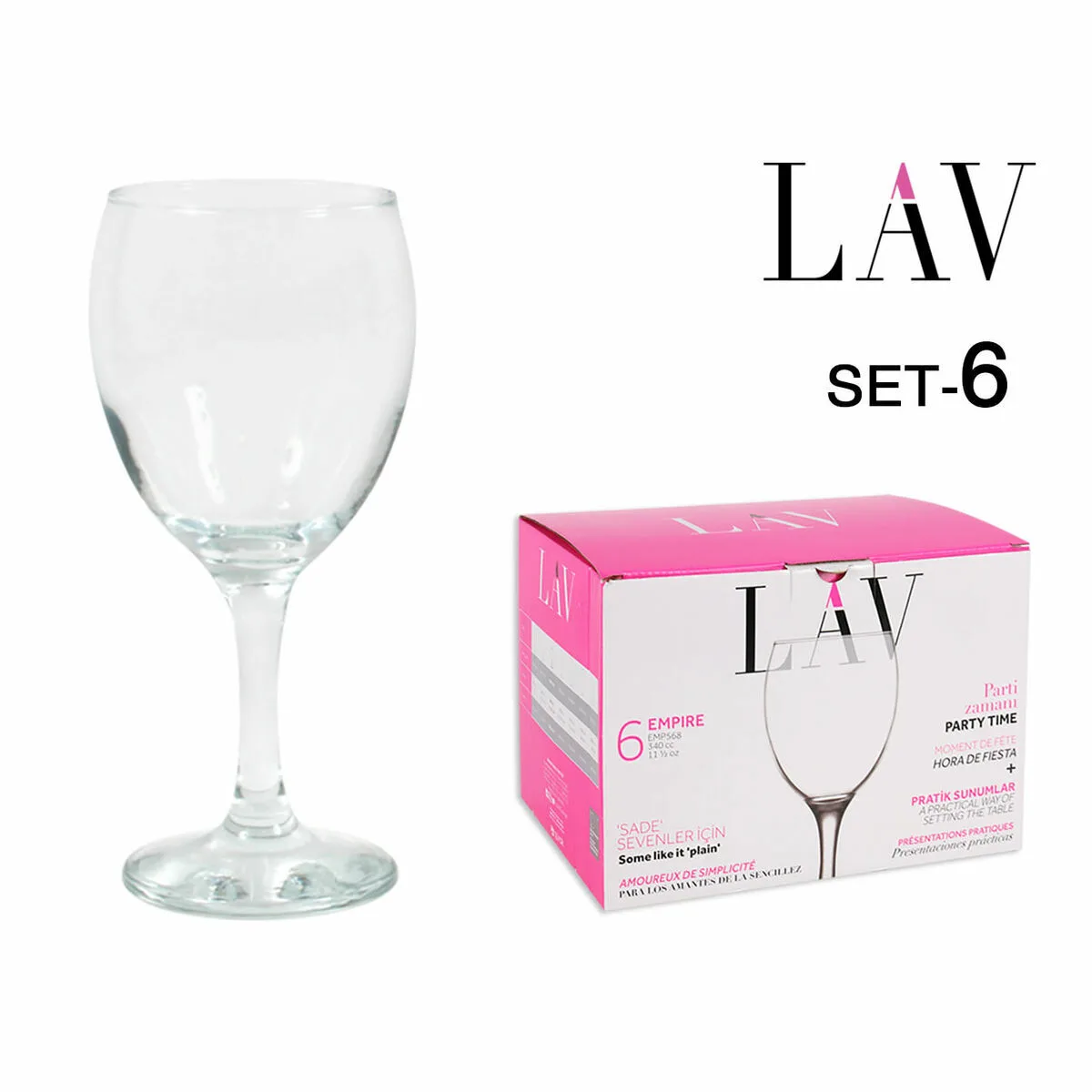 Set de verres lav empire 6 pieces 4 unites s222771024. Notre équipe chez Diaytar est votre équipe de choc, dévouée à débusquer les produits qui méritent votre attention.
