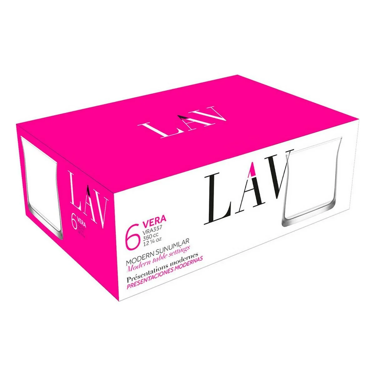 Set de verres lav vera 360 ml 6 pieces s221189062. Bienvenue dans la famille Diaytar. Ici, on ne parle pas de clients, mais de co-créateurs d'un quotidien meilleur.