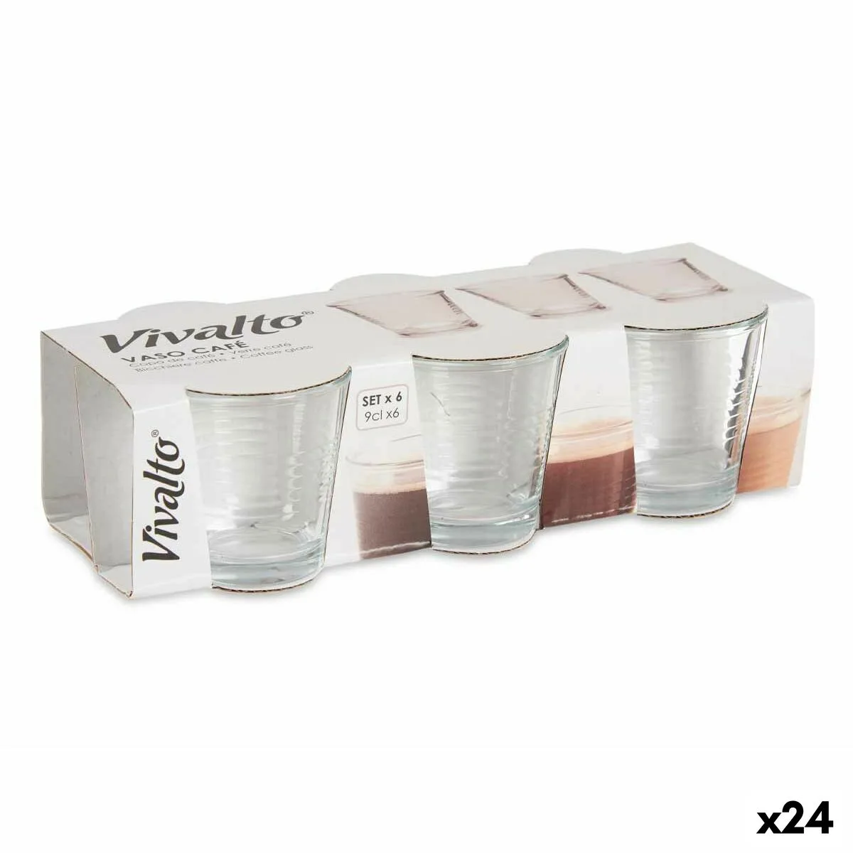 Set de verres vivalto 3503 wh6 transparent verre 90 ml 24 unites s361670658. L'ADN de Diaytar : un mélange éclectique et raffiné de produits qui parle aussi bien aux geeks qu'aux esthètes