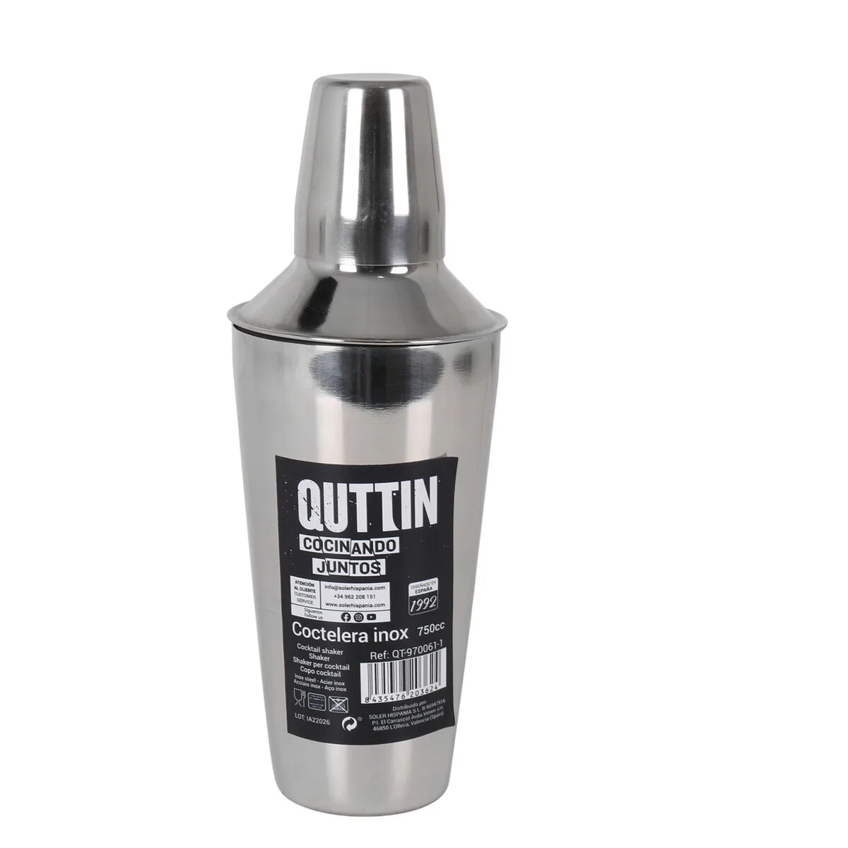 Shaker quttin acier inoxydable 750 ml o 9 2 x 25 6 cm 12 unites s223382783. Diaytar ou l'éloge de la diversité : un catalogue riche et varié où chacun trouve son bonheur, quel que soit son style