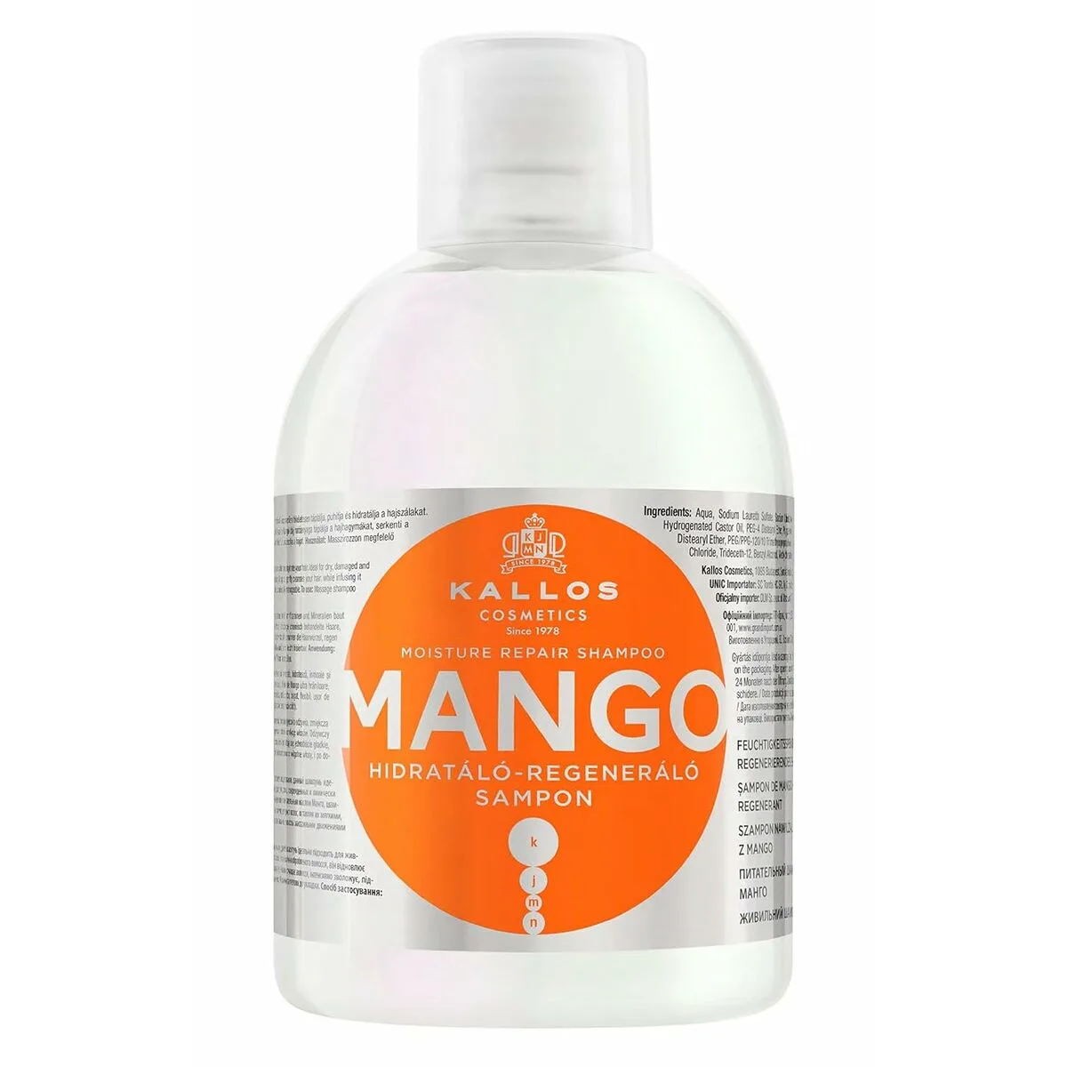 Shampooing hydratant kallos cosmetics mango 1 l s831498797. Diaytar : La boutique qui réunit qualité, tendance et prix accessibles sous un même toit.