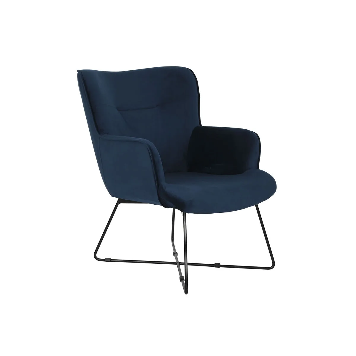 Siege dkd home decor bleu noir metal 68 x 76 x 90 cm s304435670. Les dernières tendances mode vous attendent chez Diaytar !