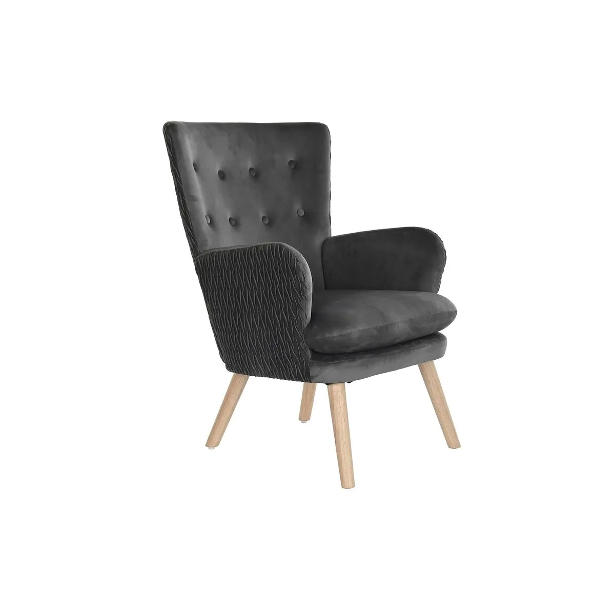 Siege dkd home decor naturel gris fonce polyester bois 66 x 67 x 92 cm s303403586. Découvrez la diversité Diaytar : une infinité de produits pour la maison, le travail, les loisirs, tous dans l'air du temps
