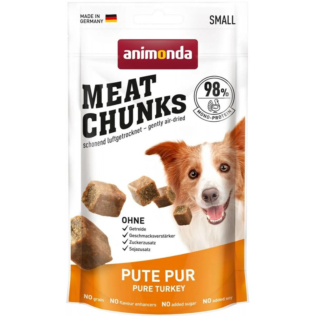 Snack pour chiens animonda meat chunks turkey dinde 60 g s9110584098. Nous traitons chaque produit Diaytar avec le même respect que si nous devions l'offrir à un proche. La qualité est non-négociable.