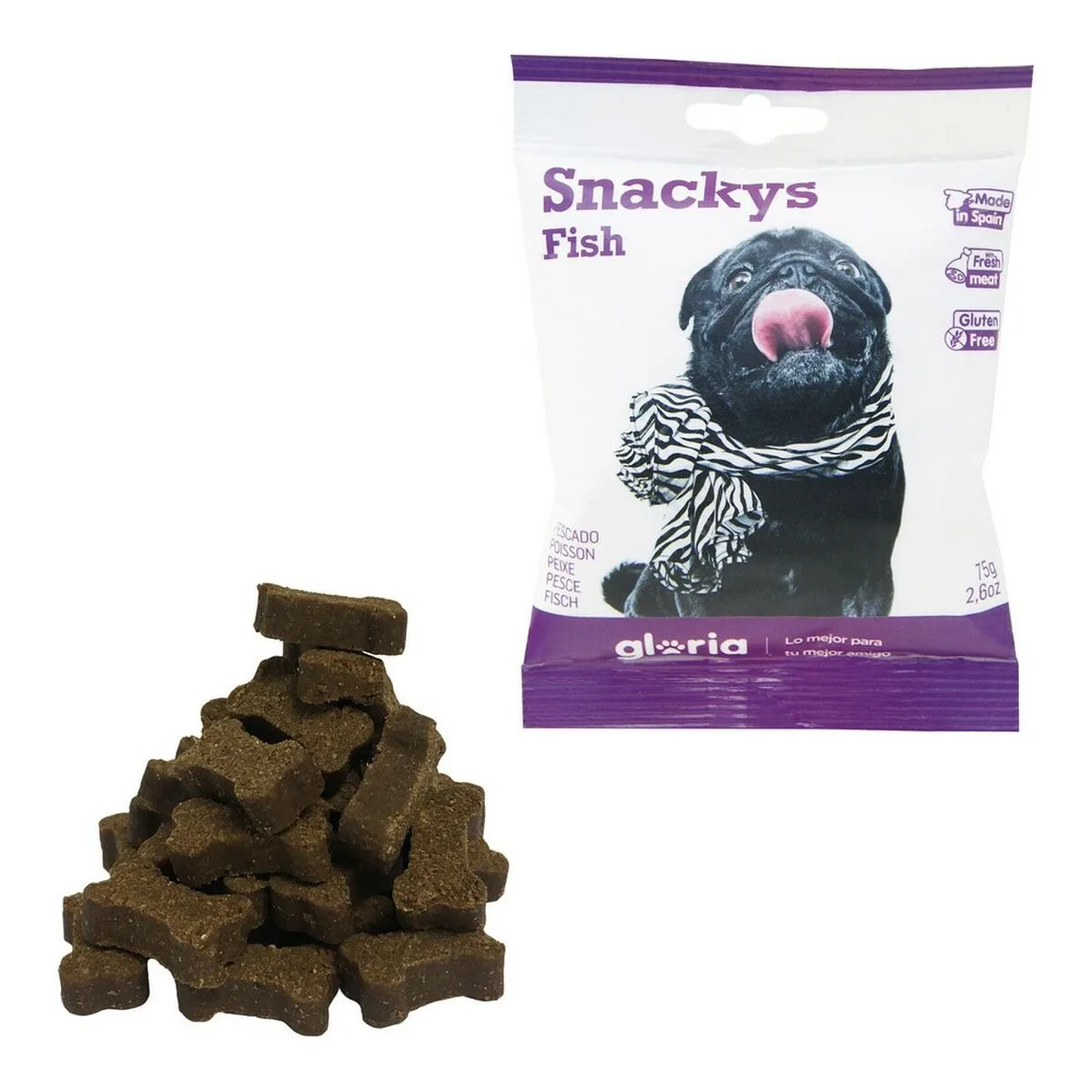 Snack pour chiens gloria display snackys poisson s610041434. Notre mantra chez Diaytar : un produit, un sourire. Nous mesurons notre succès à votre satisfaction instantanée.