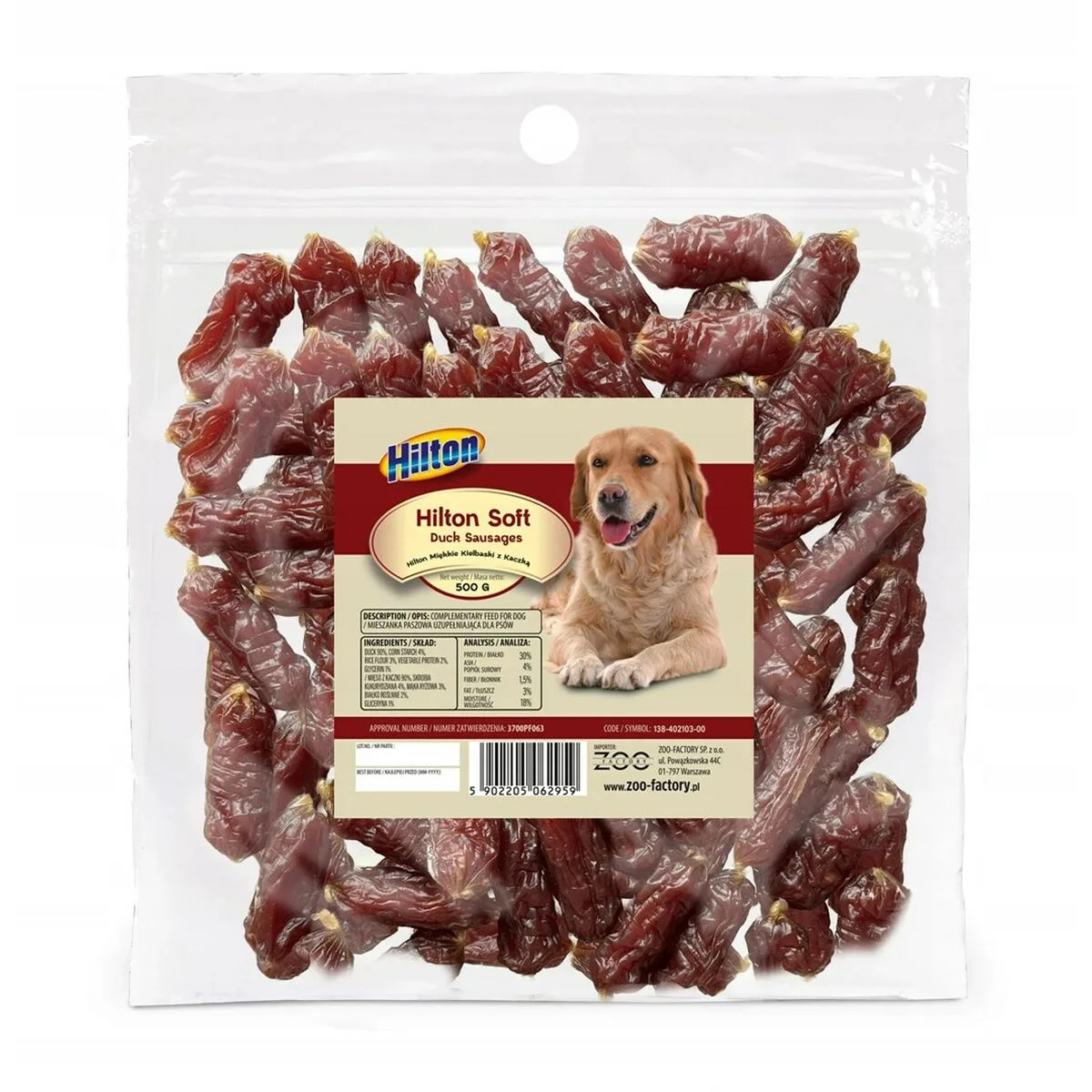 Snack pour chiens hilton soft duck sausages canard 500 g s9111426275. Diaytar, c'est la certitude de dénicher la perle rare, qu'il s'agisse d'un produit électronique de pointe ou d'un accessoire tendance