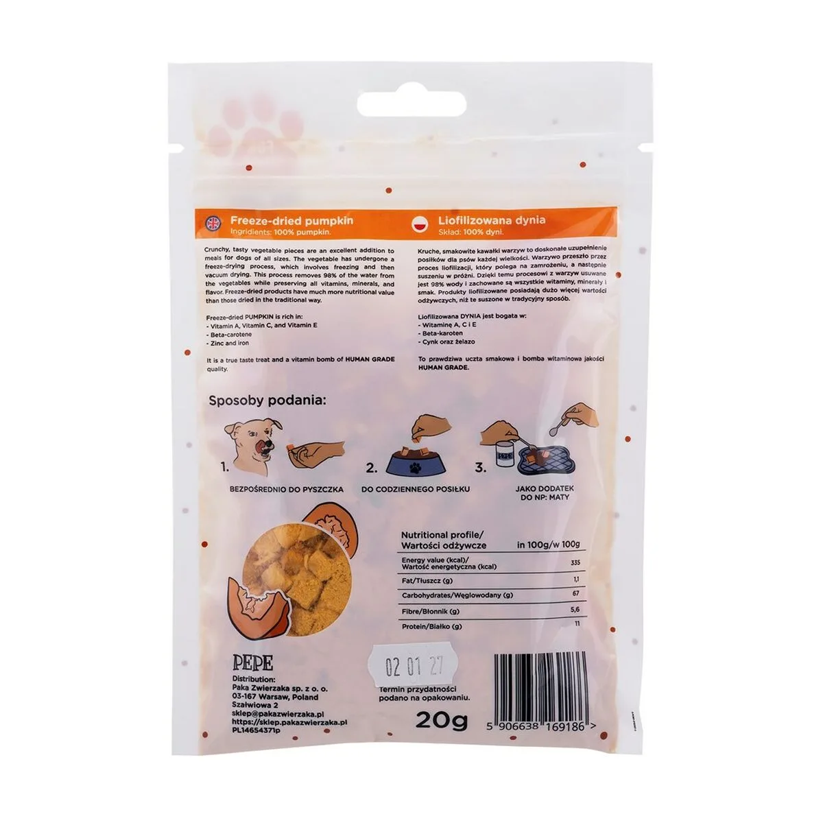 Snack pour chiens paka zwierzaka pepe lio pumpkin legumes s9111854778. Diaytar, le reflect de vos envies multiples : une gamme de produits soigneusement composée pour sa diversité et sa pertinence