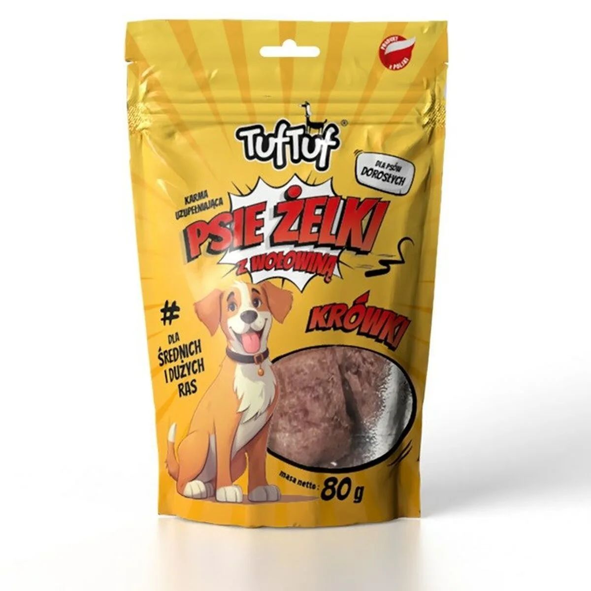 Snack pour chiens tuftuf viande de boeuf 80 g s9112348517. Notre mantra chez Diaytar : un produit, un sourire. Nous mesurons notre succès à votre satisfaction instantanée.