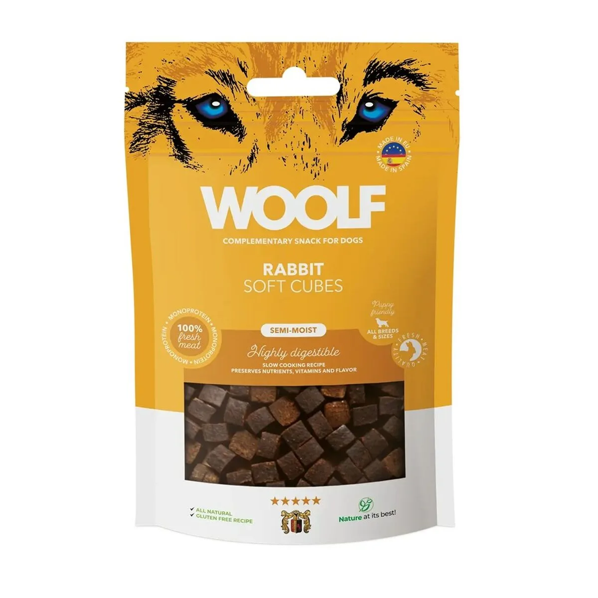 Snack pour chiens woolf soft cubes rabbit lapin 100 g s9111859958. Votre foyer mérite le style et le confort des produits Diaytar Home.