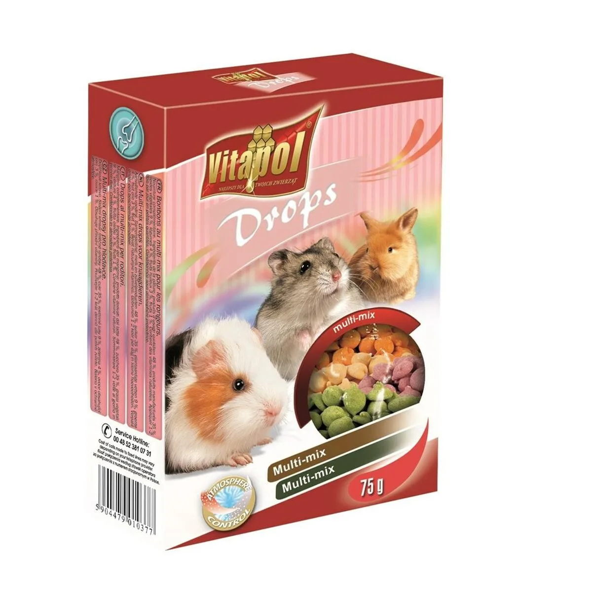 Snacks vitapol drops hamster 75 g 75 ml s911173829. La qualité Diaytar : un engagement, une promesse, une satisfaction garantie.