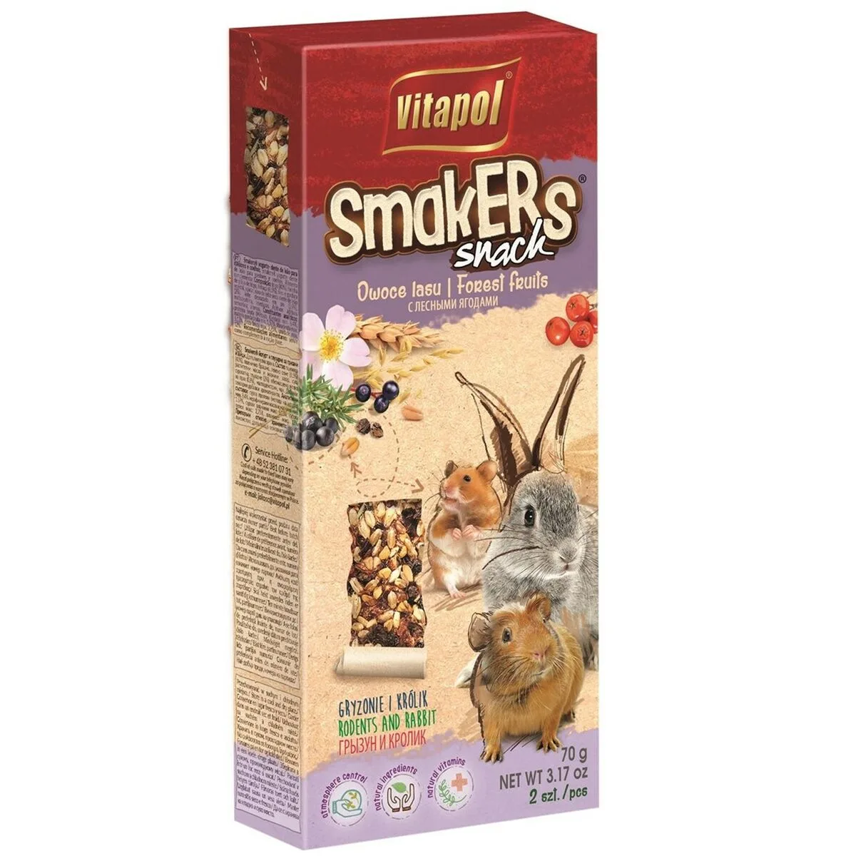 Snacks vitapol smakers 90 g s911174560. Diaytar a fait le pari de la transparence : nous vous disons tout sur l'origine et la conception de nos produits.