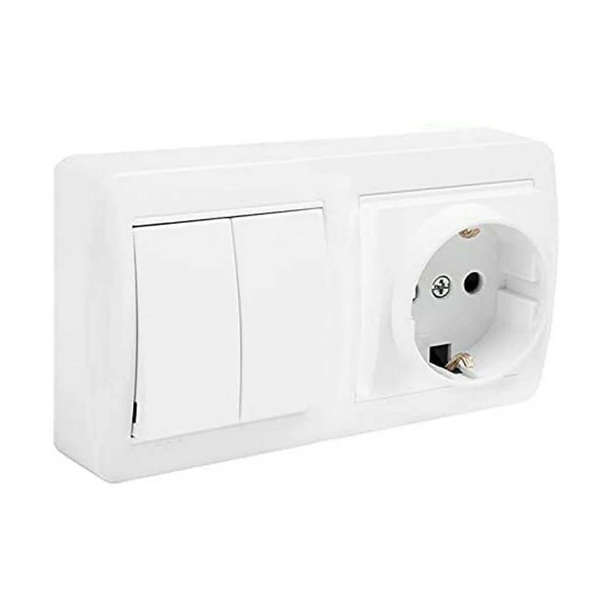Socle de prise solera mur36u schuko bipolaire double interrupteur commutateur obturateur blanc surface 16 a s790695869. Diaytar pense global, shoppe local : une plateforme généraliste avec une approche curated pour un public international