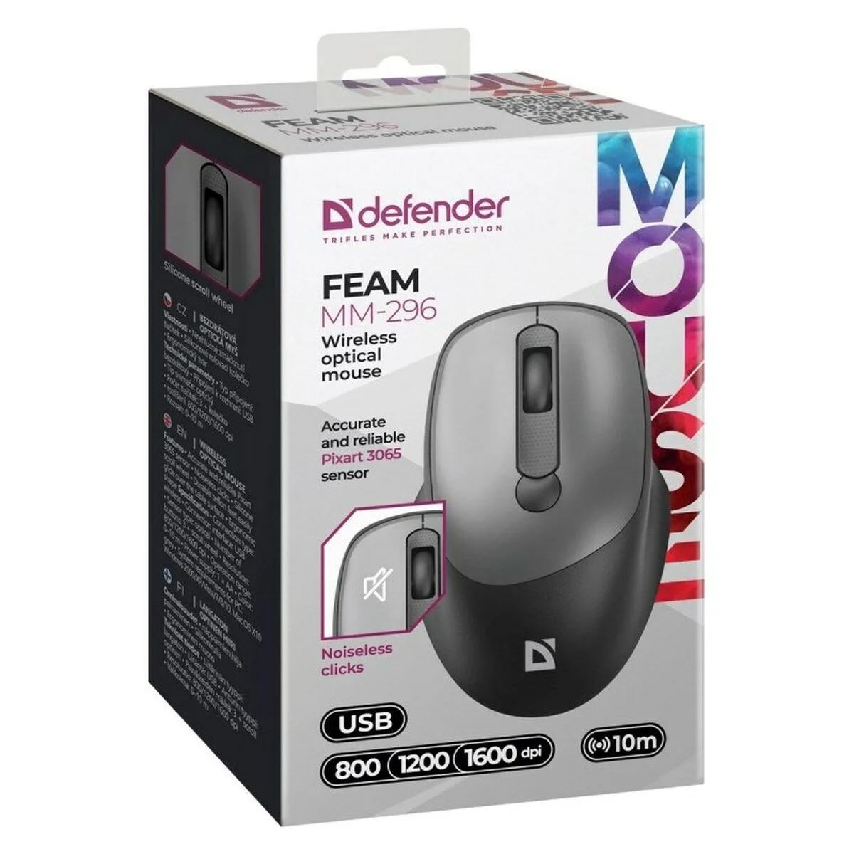 Souris sans fil defender mm 296 gris s9111580014. Diaytar : Votre guide shopping pour une sélection exigeante de produits tendance, technologiques et domestiques