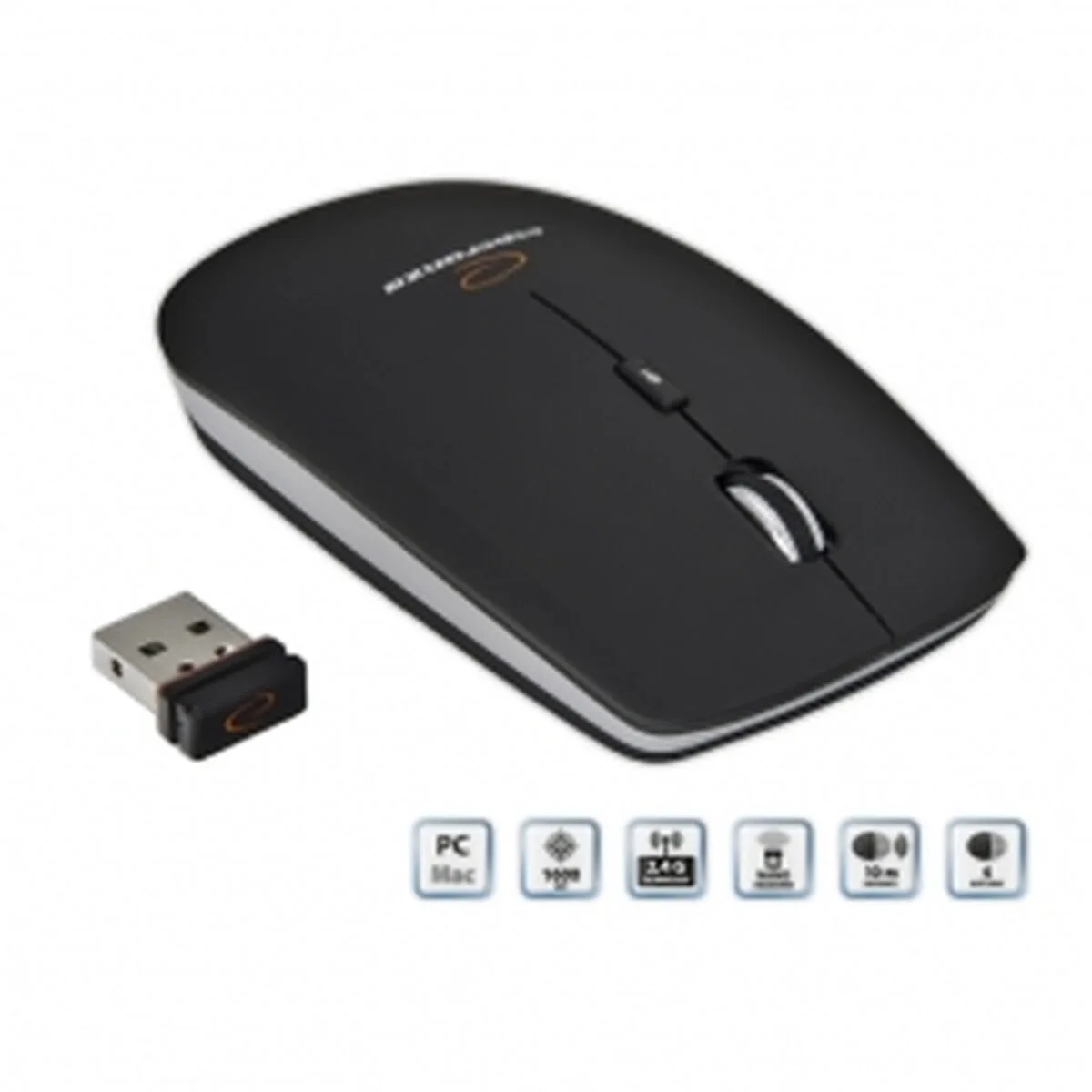Souris sans fil esperanza em120k noir argente s912321460. Notre équipe chez Diaytar est votre équipe de choc, dévouée à débusquer les produits qui méritent votre attention.